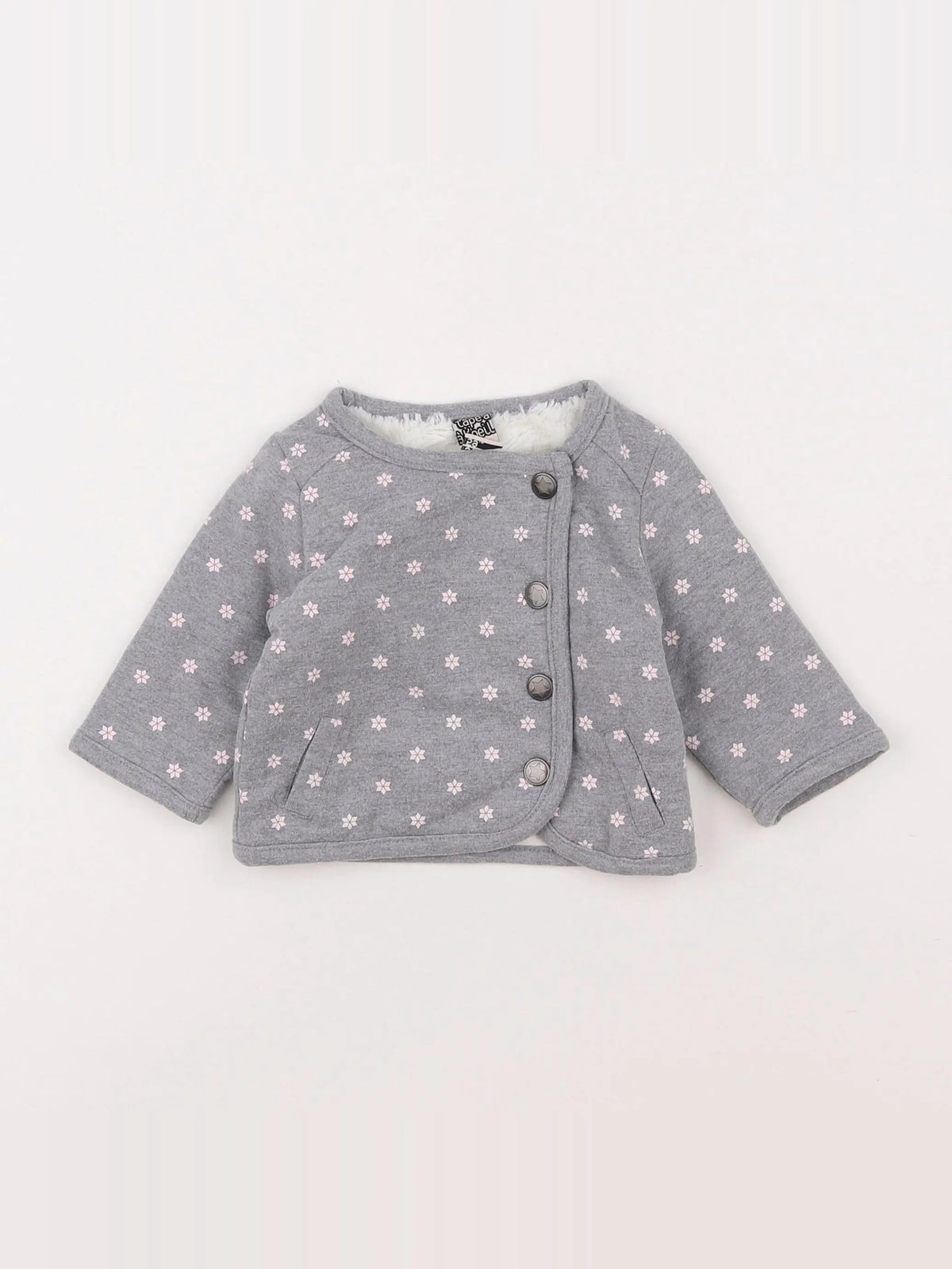 Tape à l'oeil - sweat gris - 3 mois