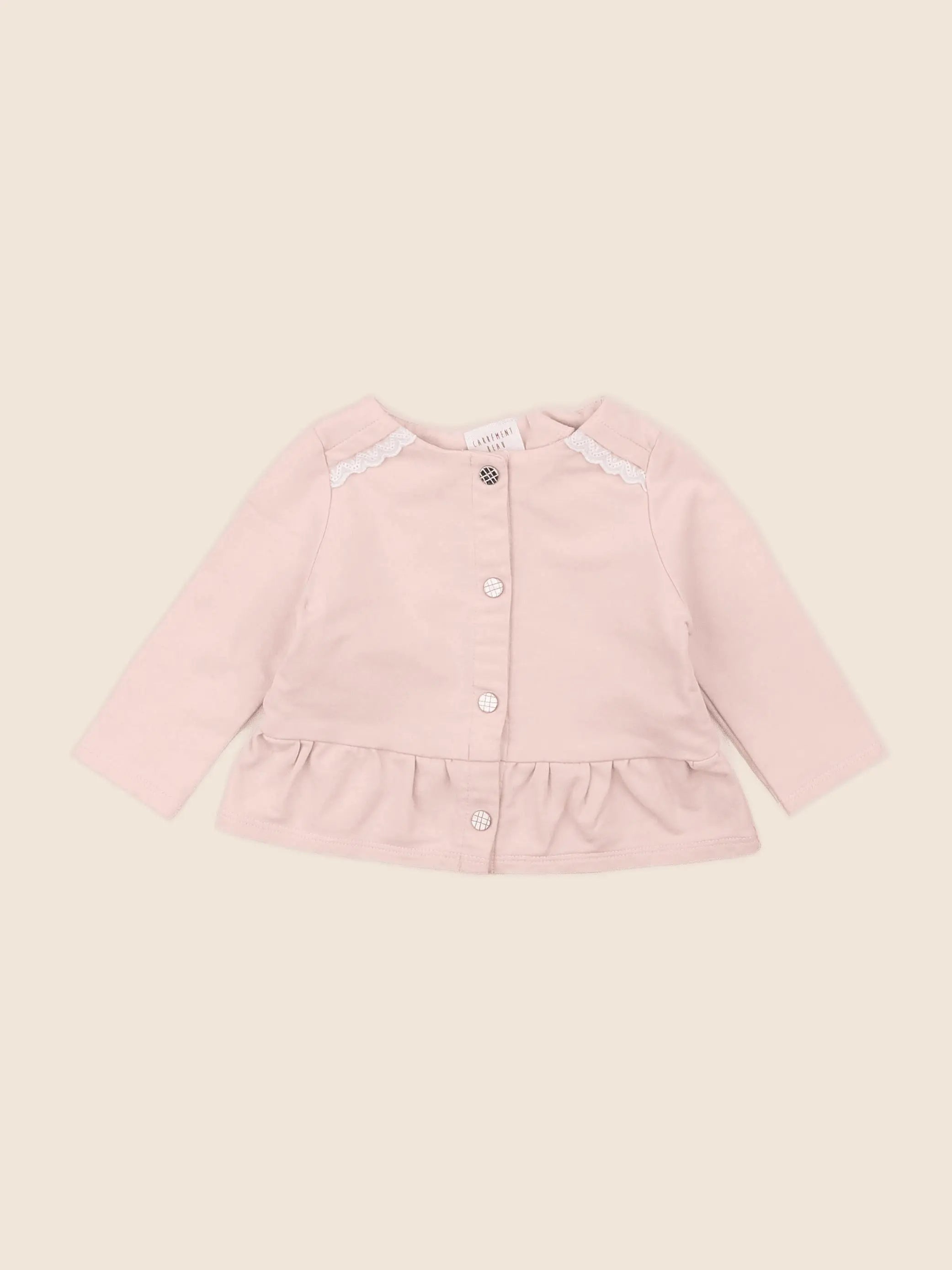 Carrément Beau - sweat rose - 6 mois