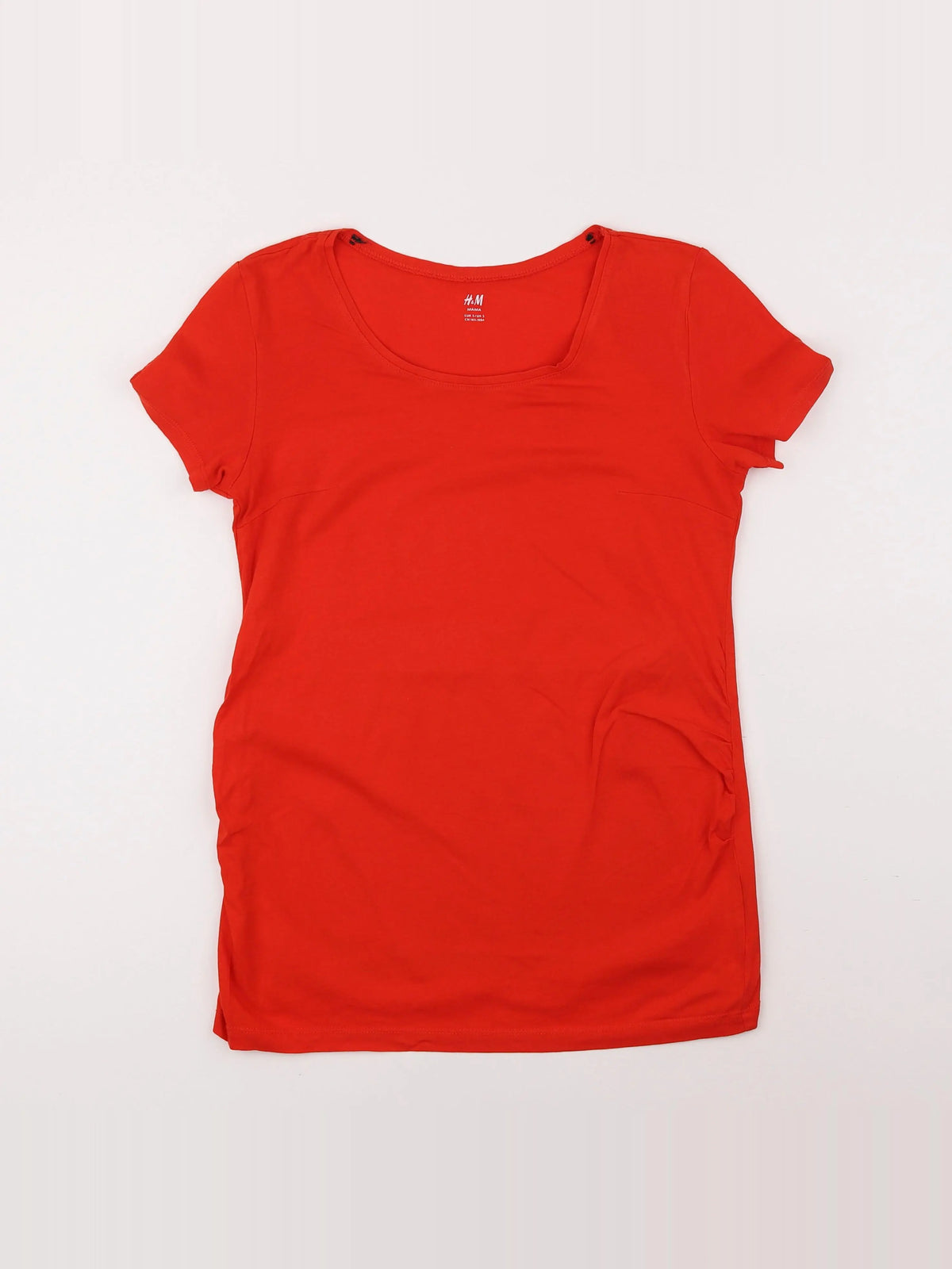 H&M - tee-shirt grossesse rouge - s