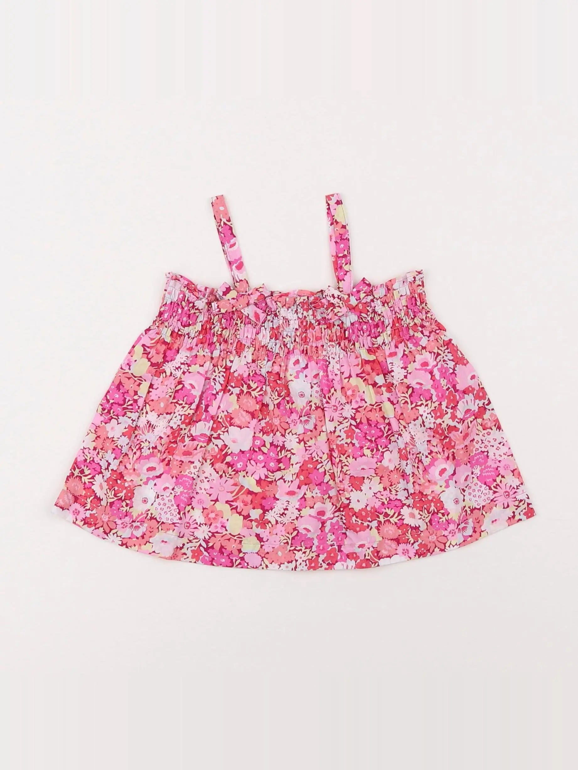Jacadi - blouse liberty rose - 12 mois