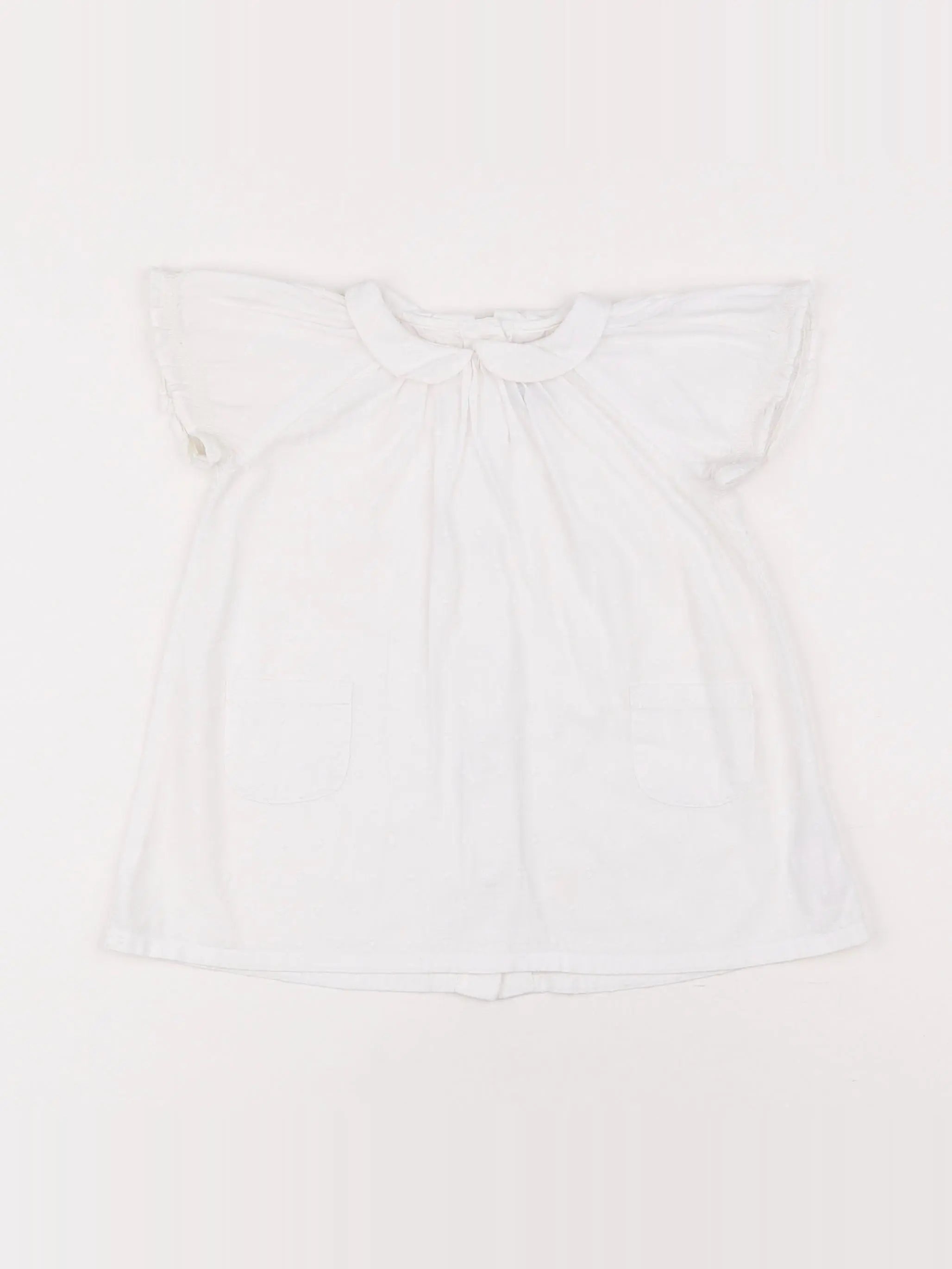 Petit Bateau - robe blanc - 6 mois