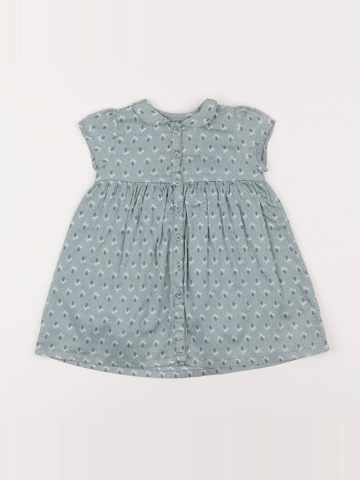 Boutchou - robe vert - 6 mois
