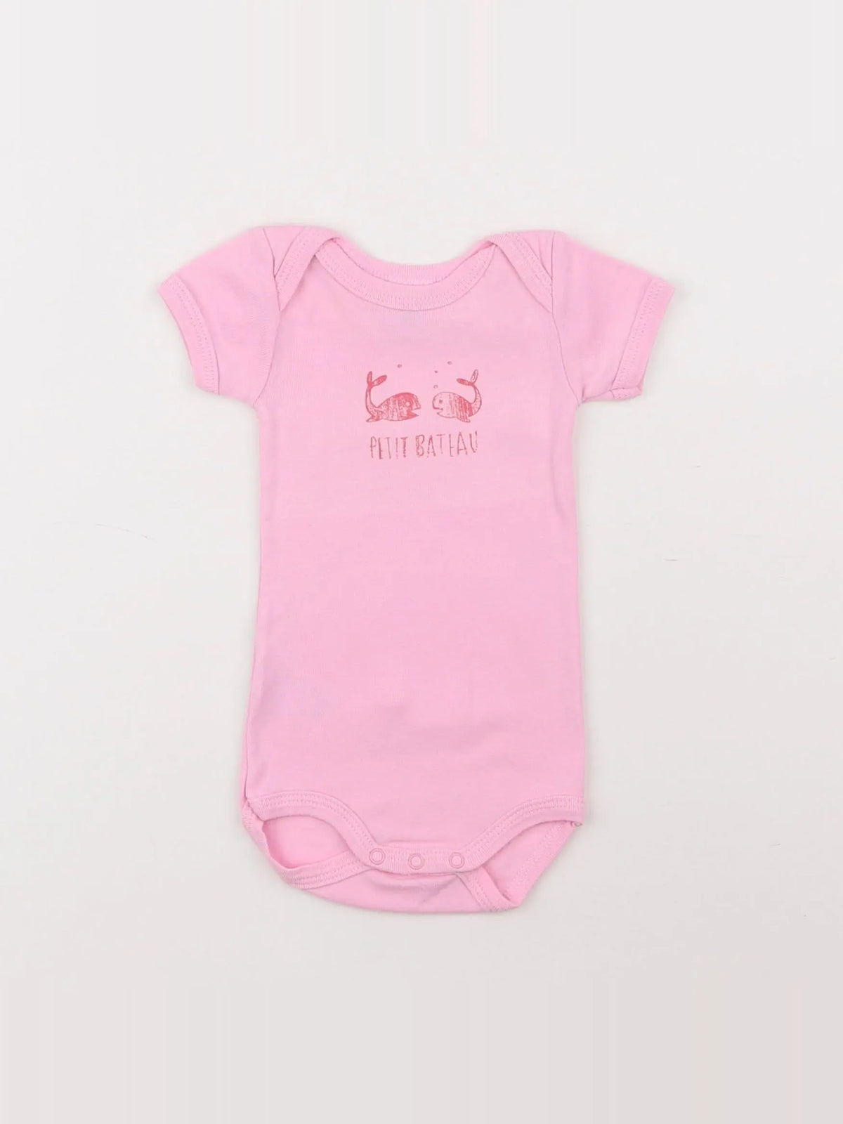 Petit Bateau - body rose - 3 mois