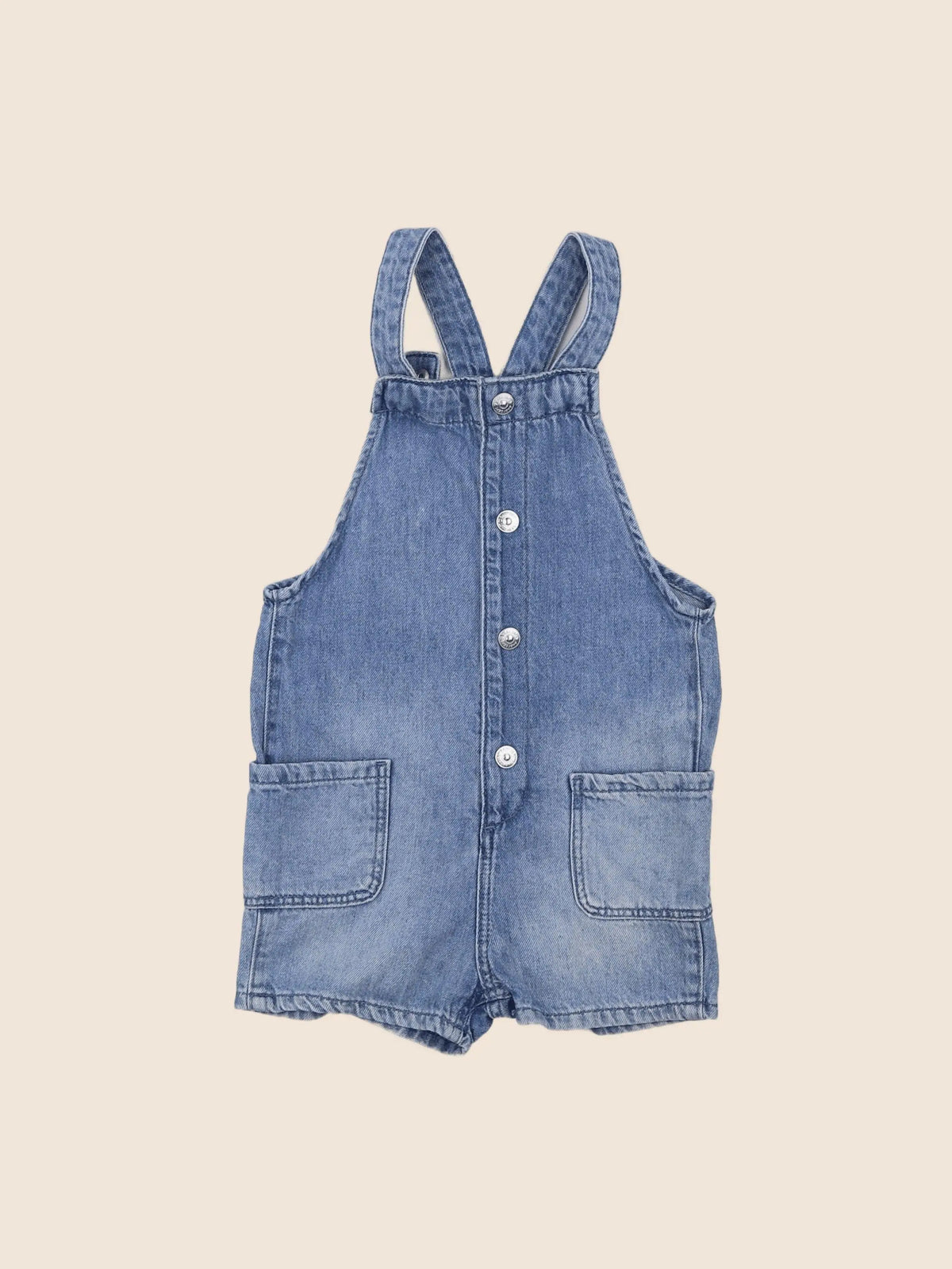H&M - salopette bleu - 9/12 mois