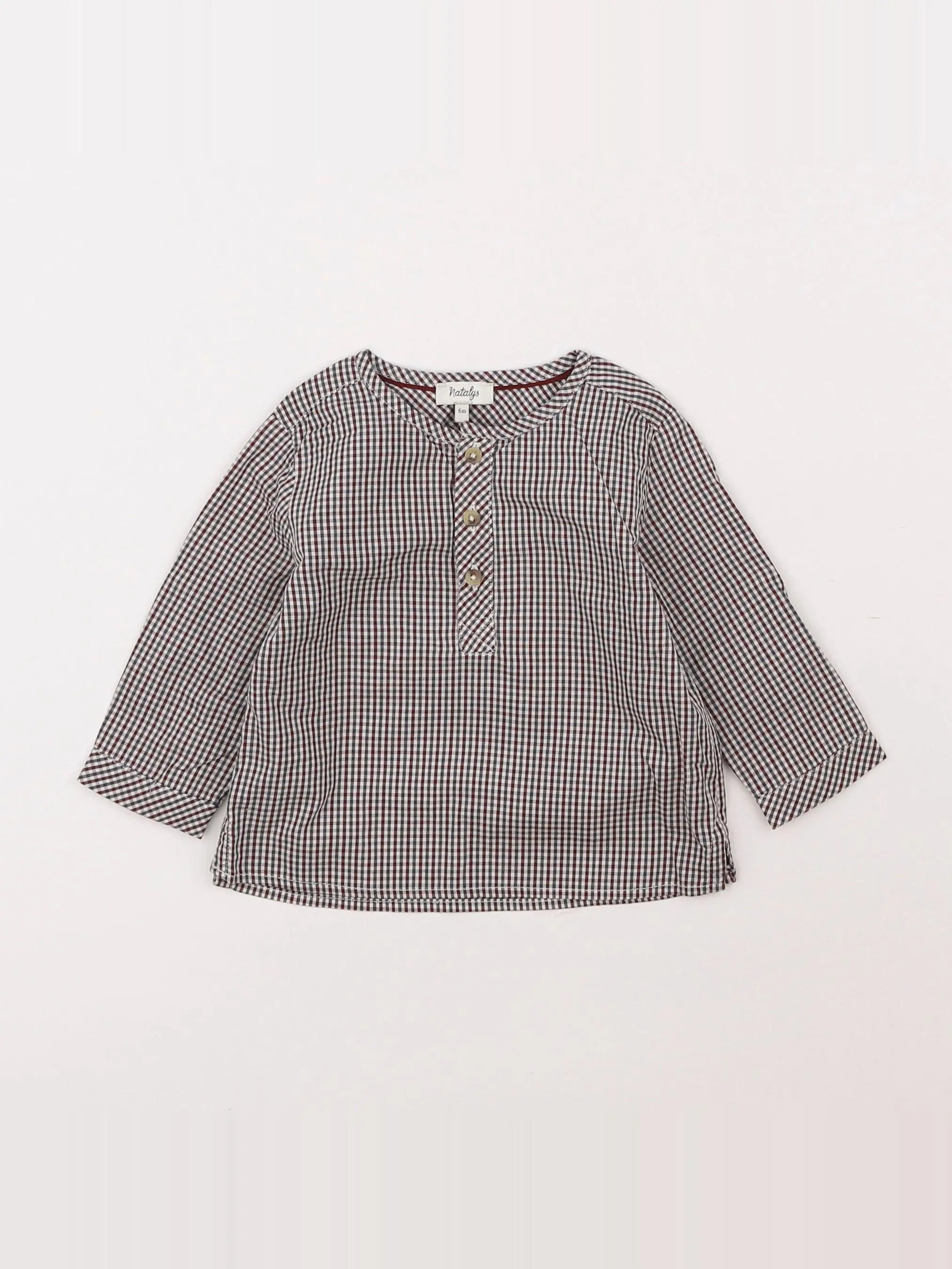 Natalys - blouse rouge - 6 mois