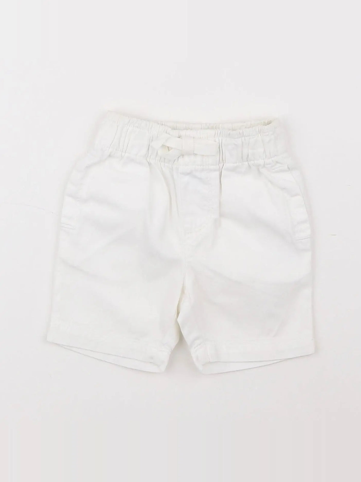 Petit Bateau - short blanc - 12 mois