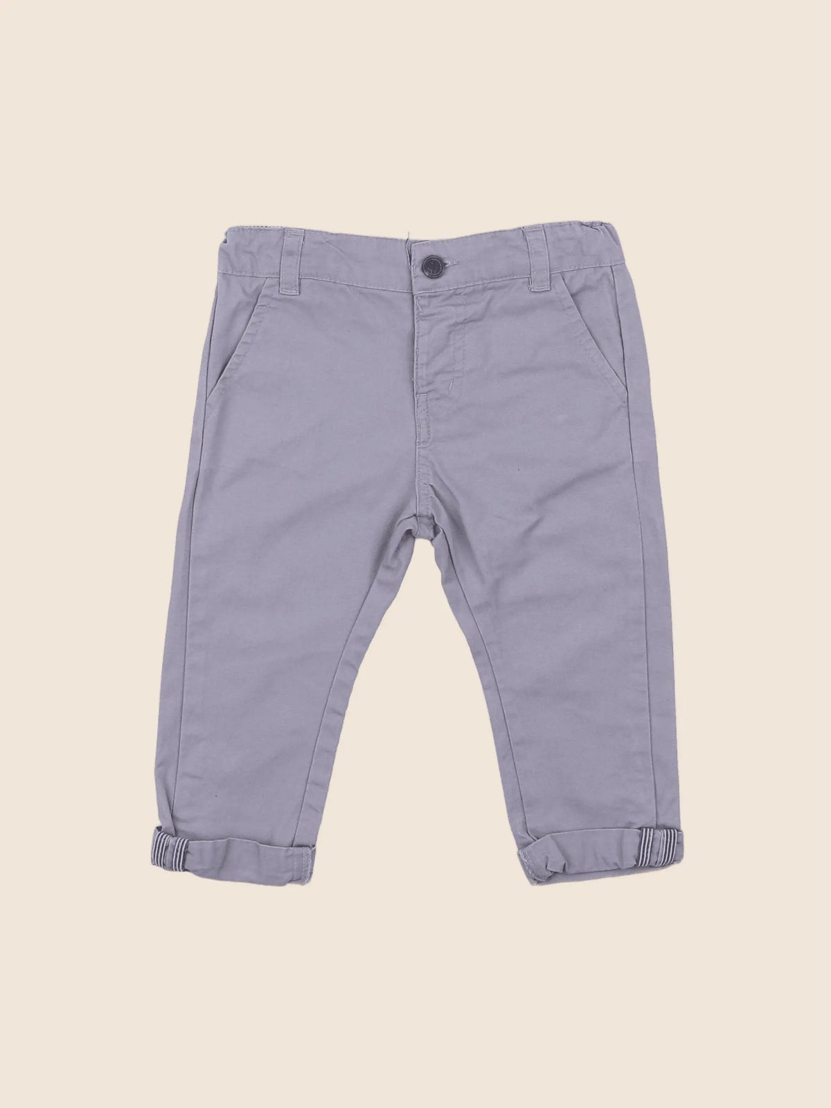 Vertbaudet - pantalon gris - 9 mois