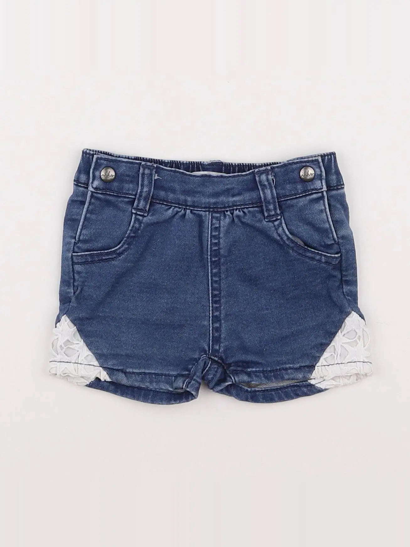 IKKS - short bleu - 6 mois