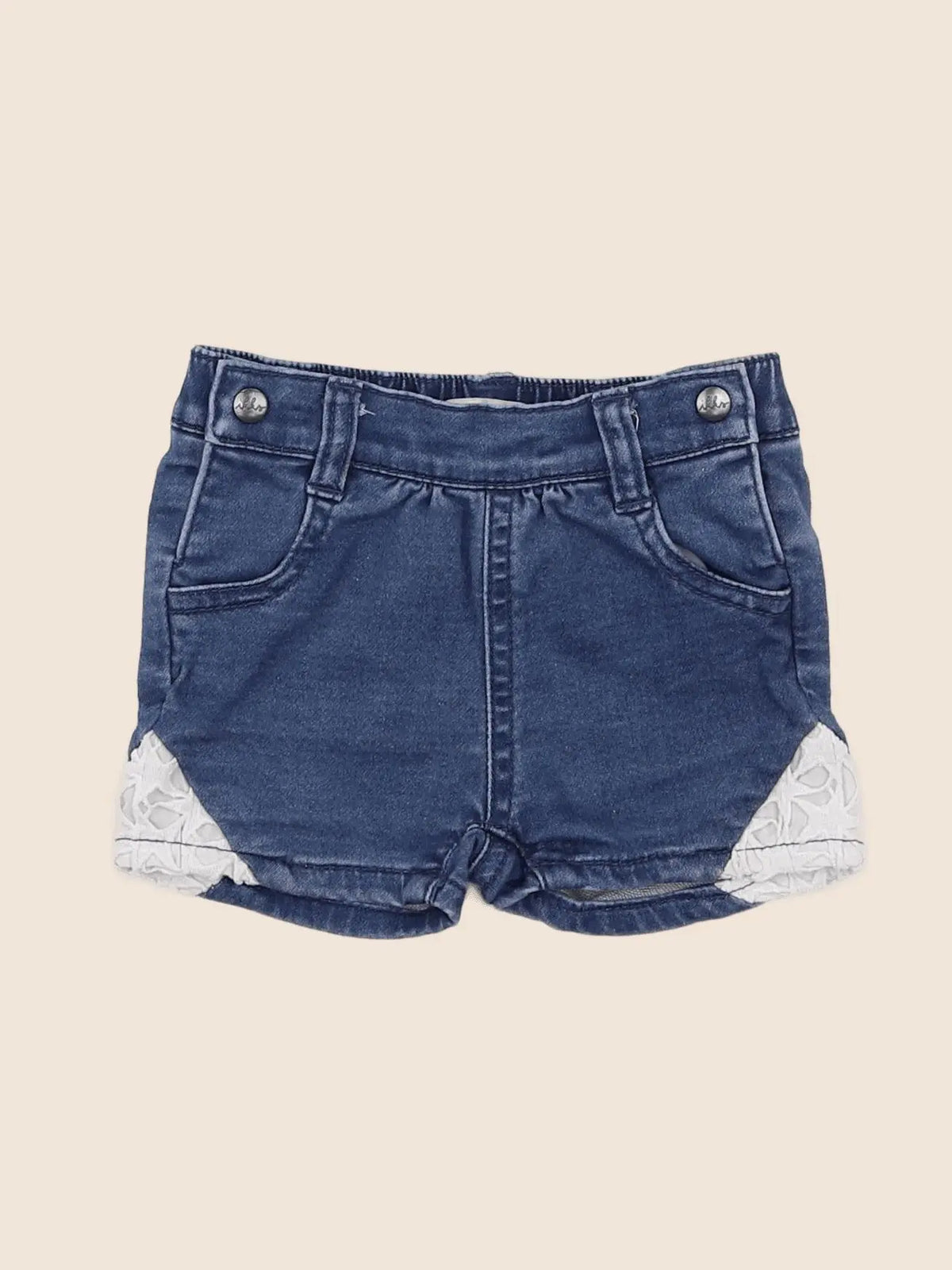 IKKS - short bleu - 6 mois