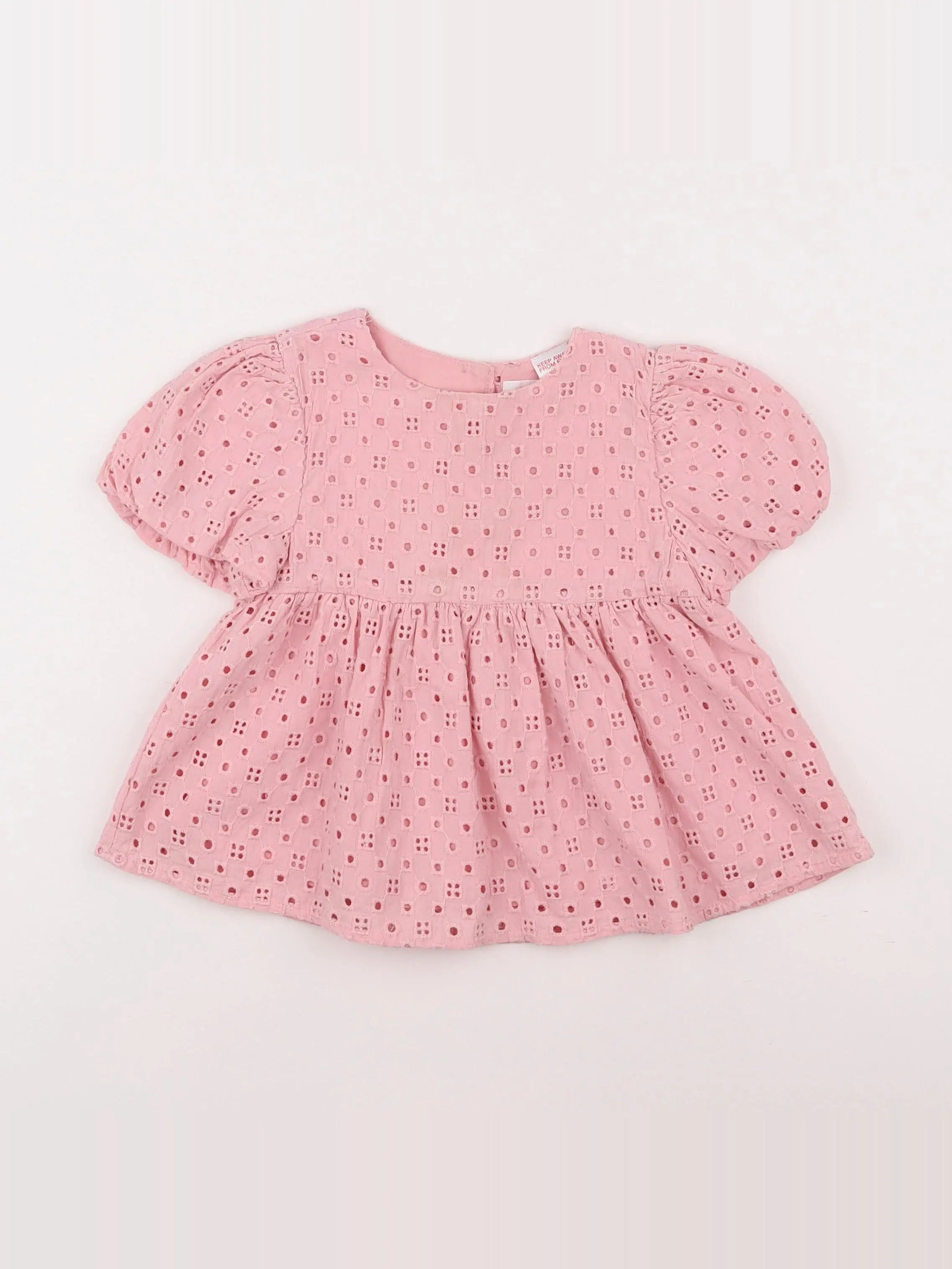 Zara - blouse rose - 9/12 mois