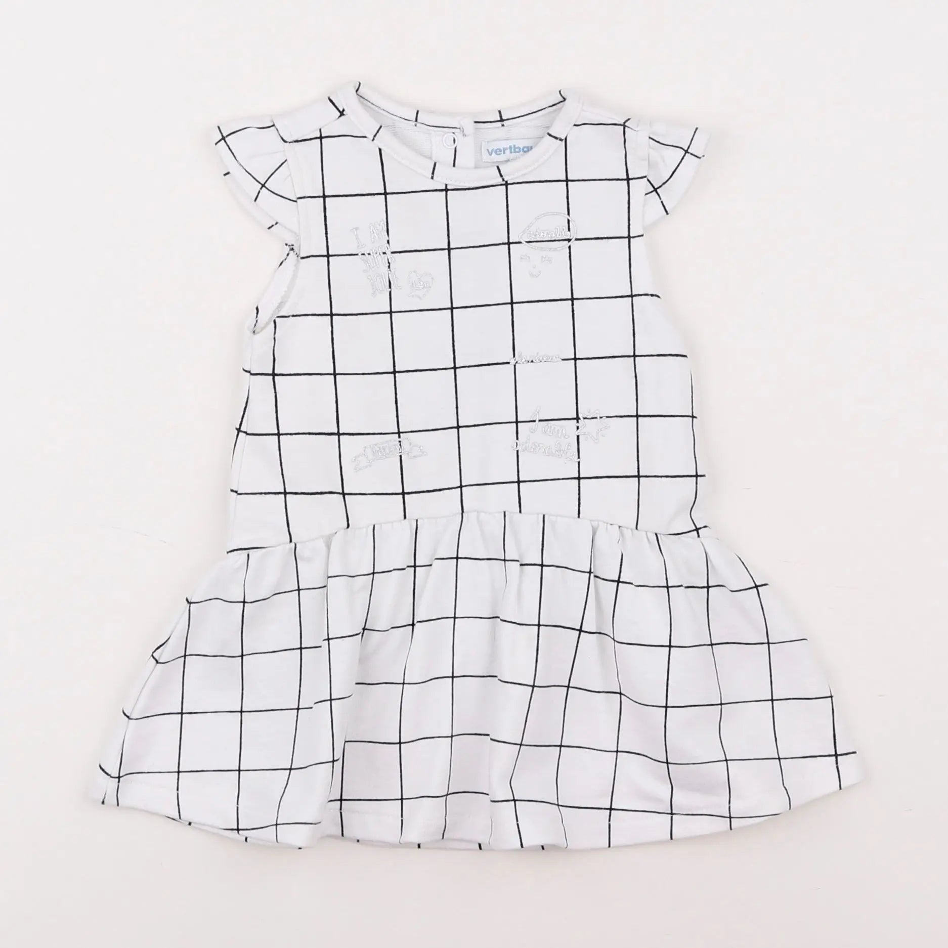 Vertbaudet - robe blanc - 6 mois