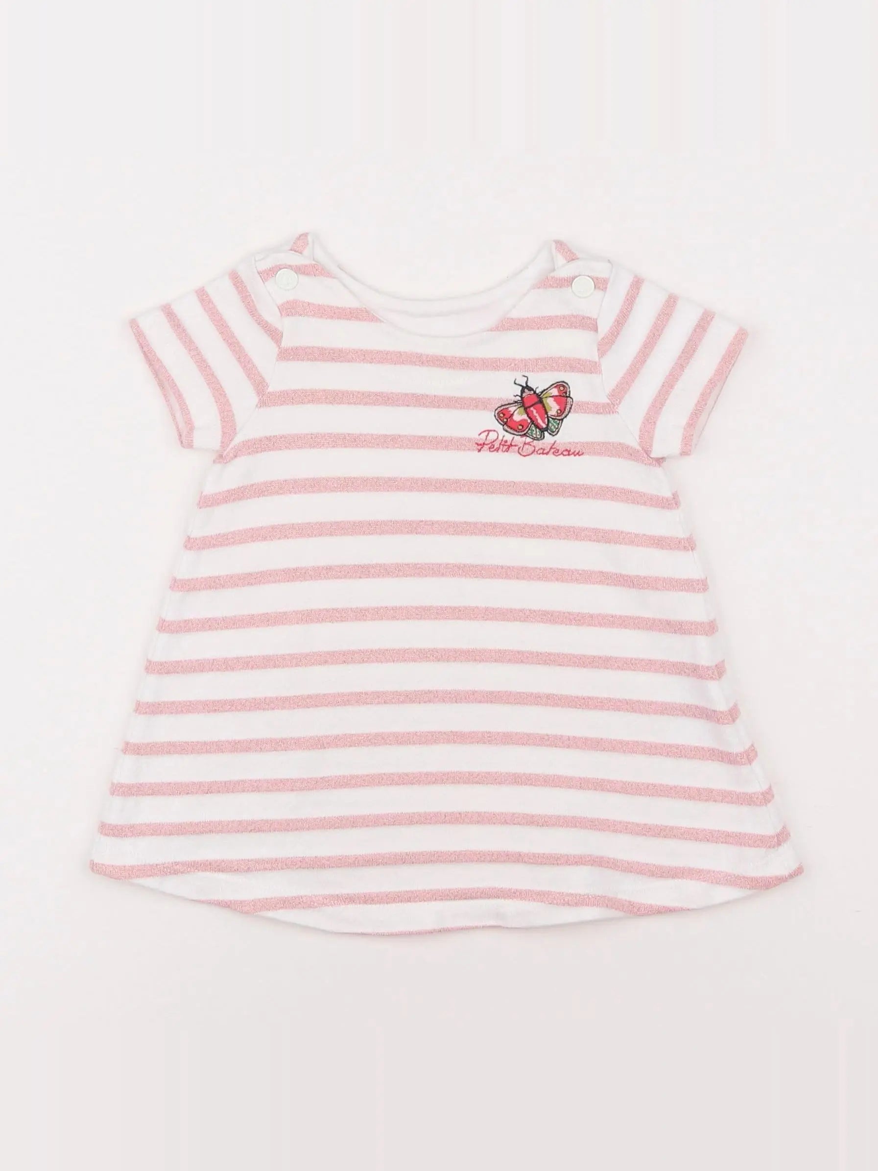 Petit Bateau - robe rose - 3 mois