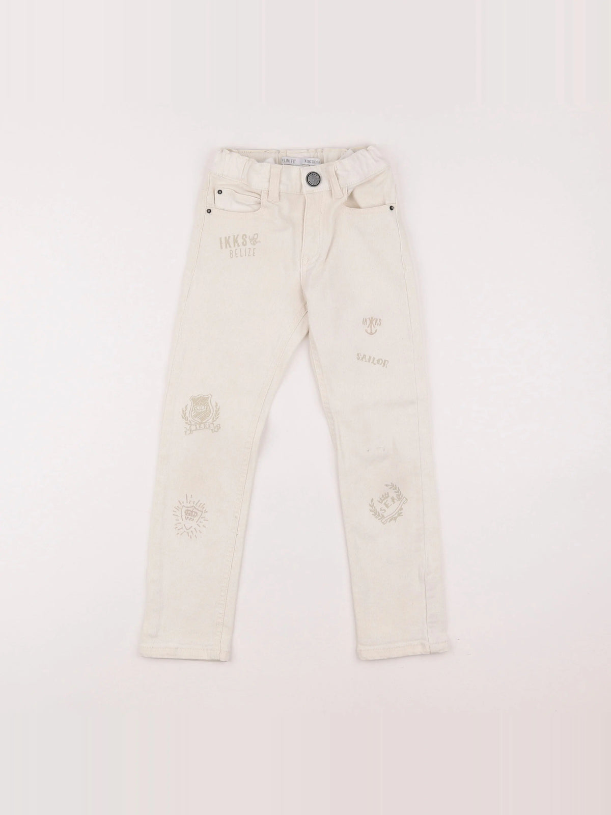 IKKS - jean beige - 6 ans