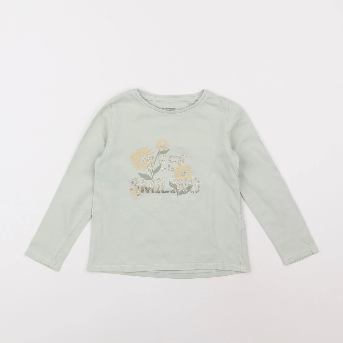 Vertbaudet - tee-shirt vert - 5 ans