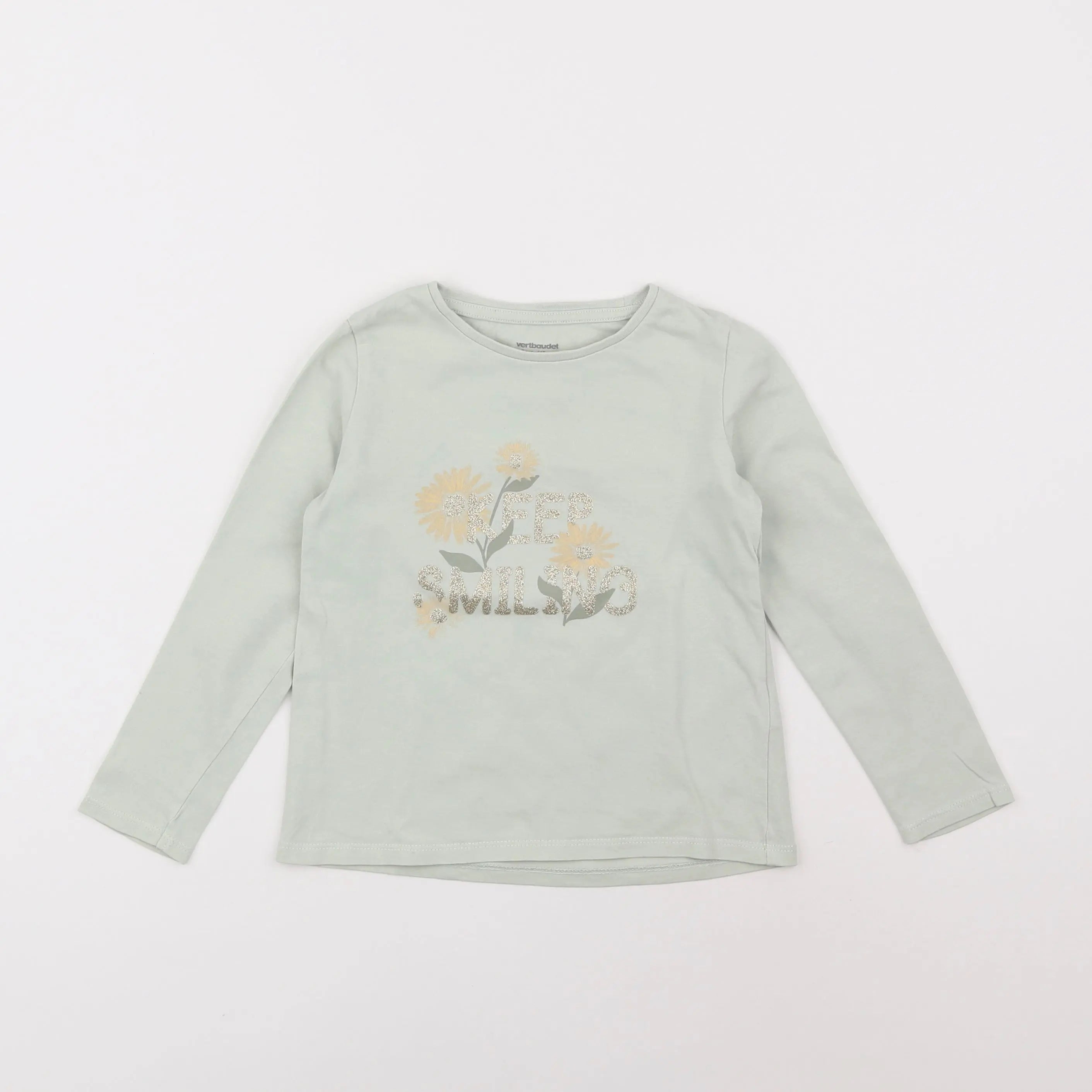 Vertbaudet - tee-shirt vert - 5 ans