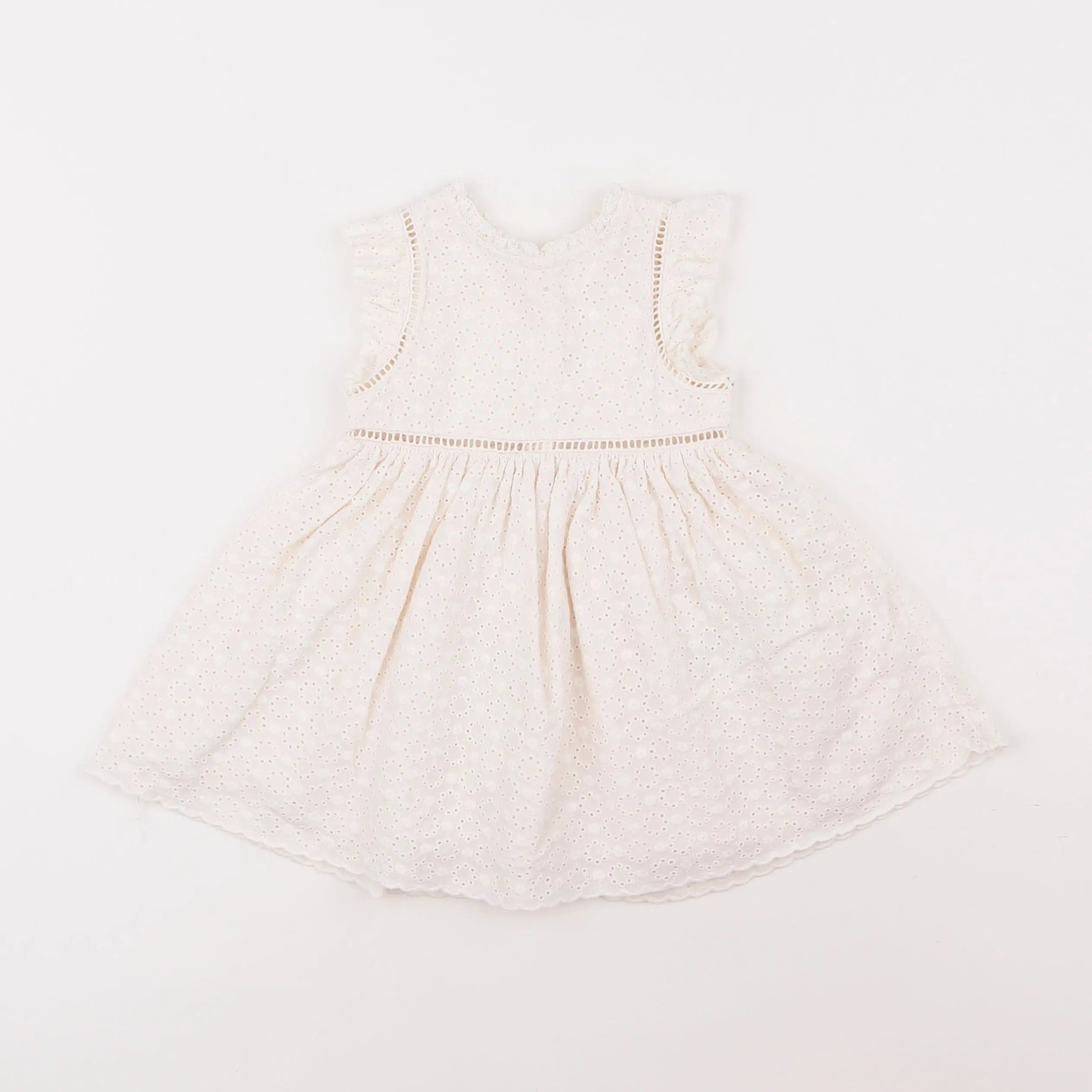 Vertbaudet - robe blanc - 9 mois