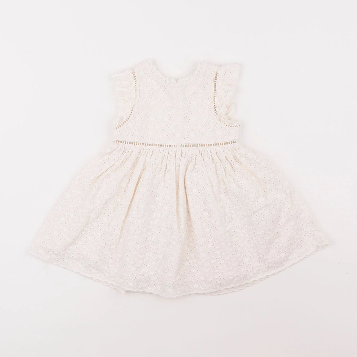 Vertbaudet - robe blanc - 9 mois