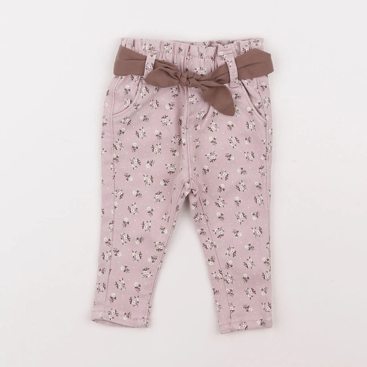 Vertbaudet - pantalon violet - 3 mois