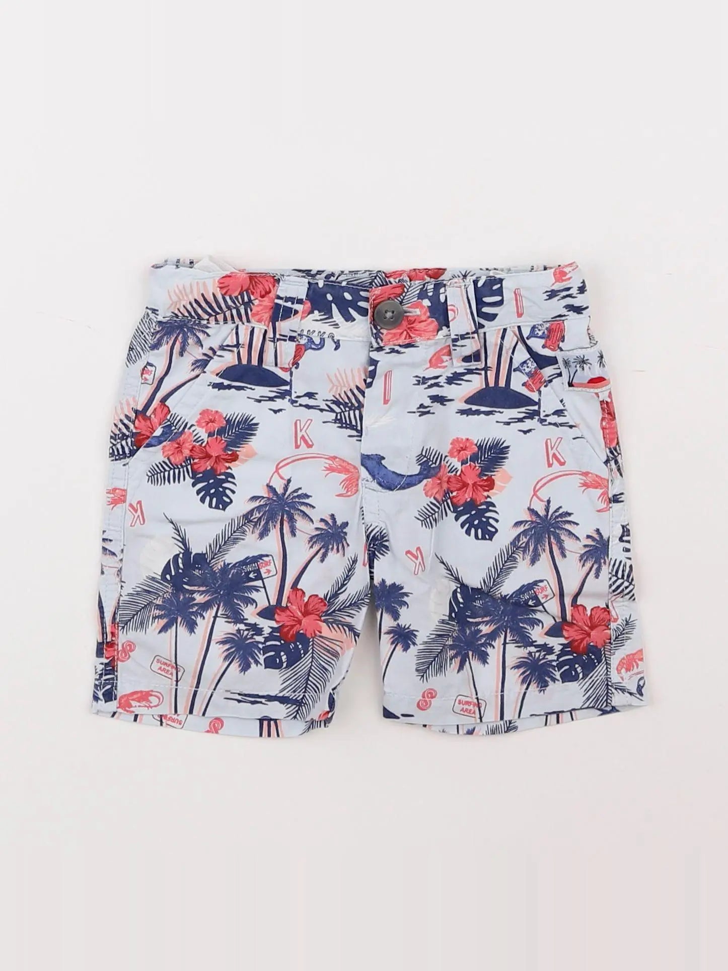 IKKS - short bleu - 6 mois