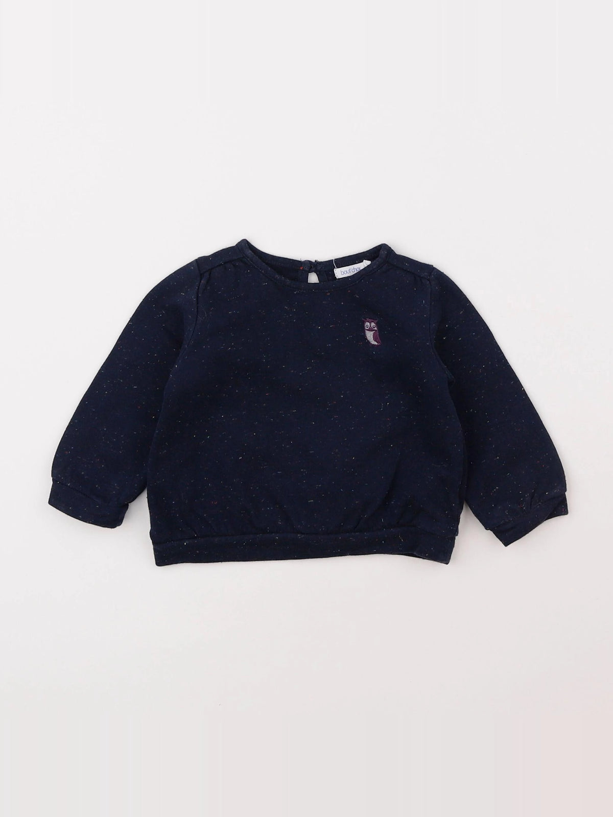 Boutchou - sweat bleu - 6 mois