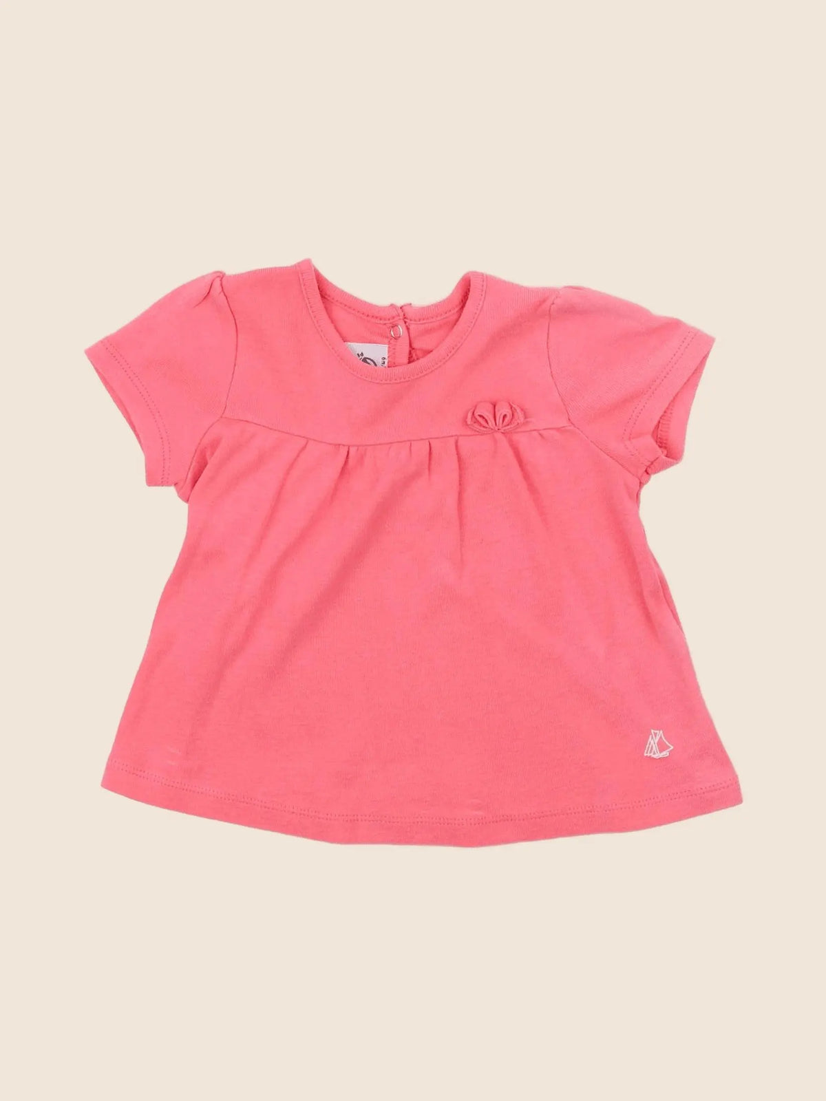 Petit Bateau - tee-shirt rose - 6 mois