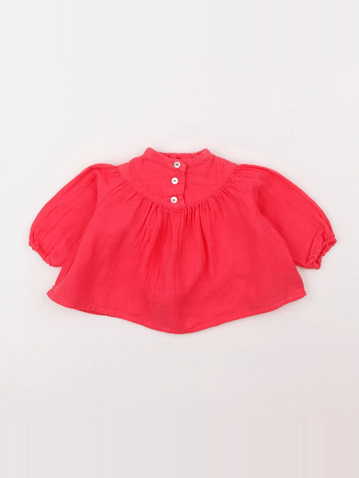 Bonton - blouse rose fluo - 6 mois