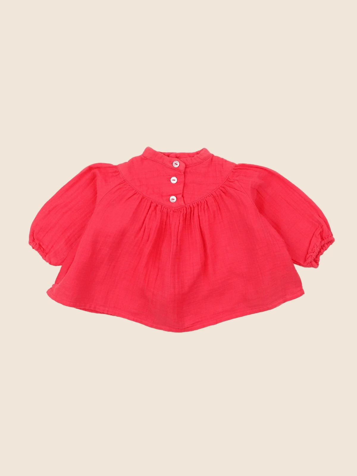 Bonton - blouse rose fluo - 6 mois