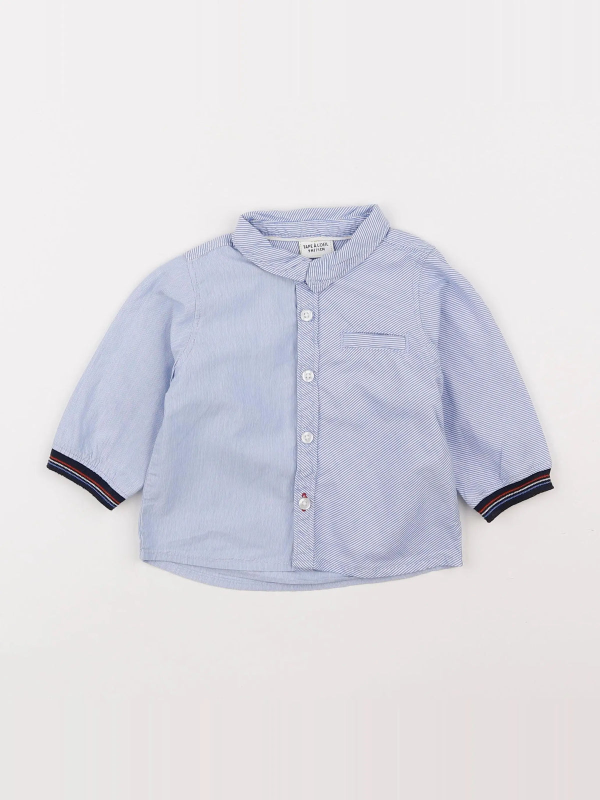 Tape à l'oeil - chemise bleu - 9 mois