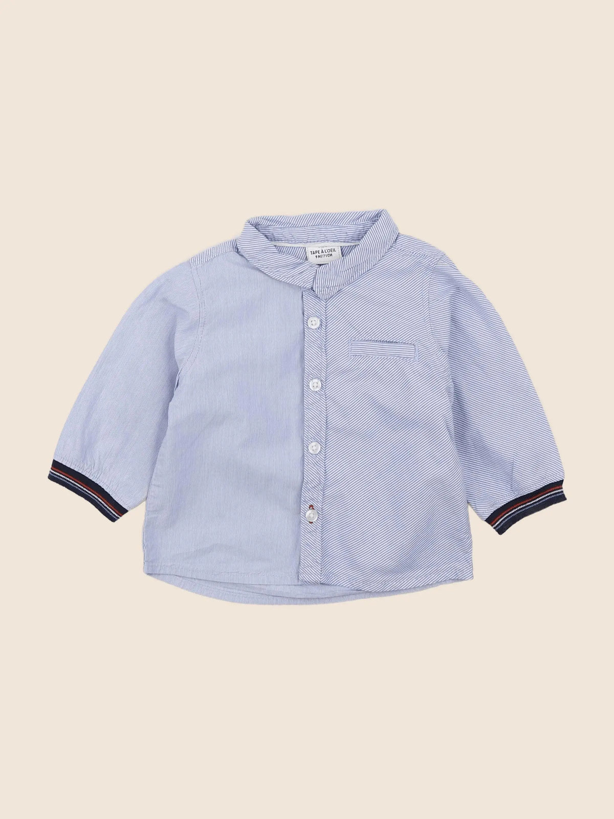 Tape à l'oeil - chemise bleu - 9 mois
