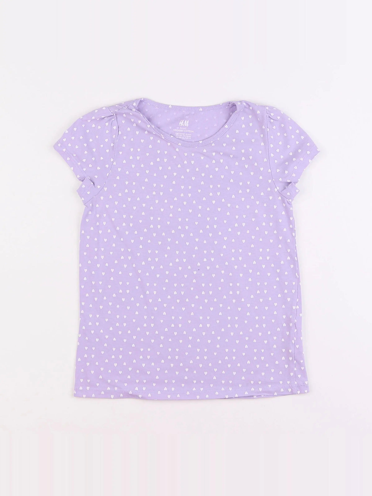 H&M - tee-shirt violet - 6/8 ans