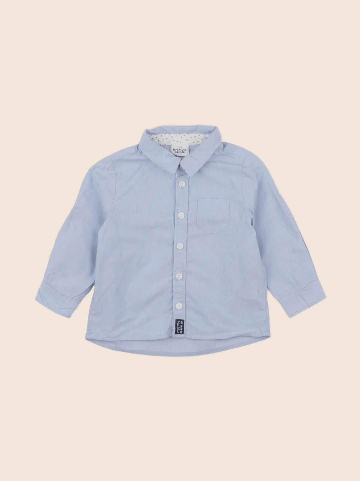 Tape à l'oeil - chemise bleu - 18 mois