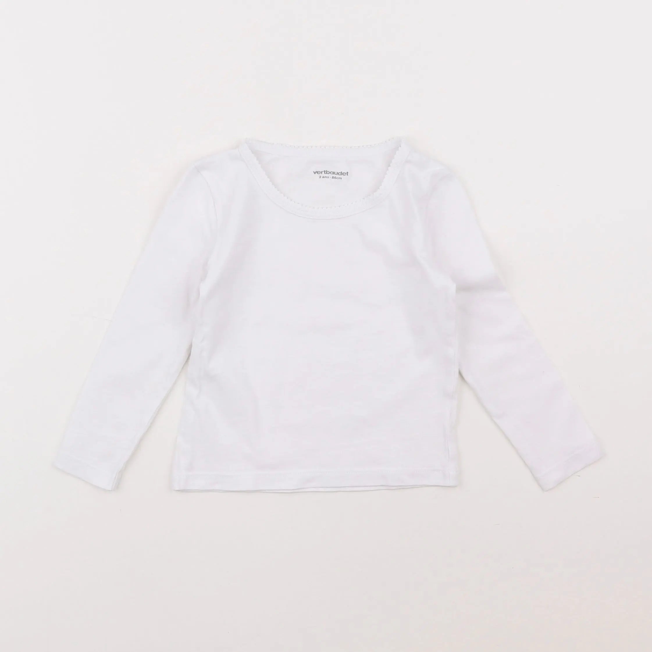 Vertbaudet - maillot de corps blanc - 2 ans