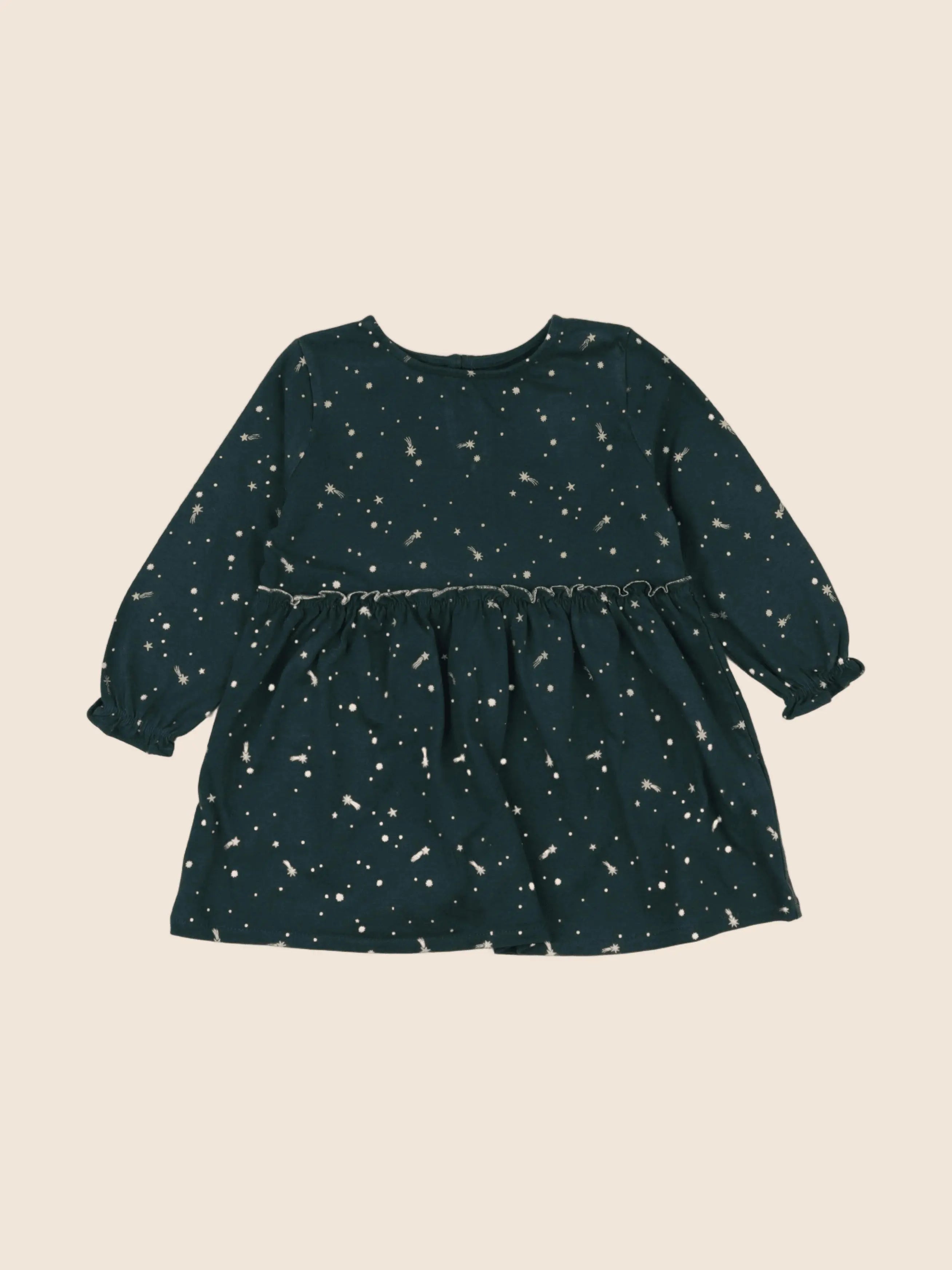 Vertbaudet - robe vert - 2 ans