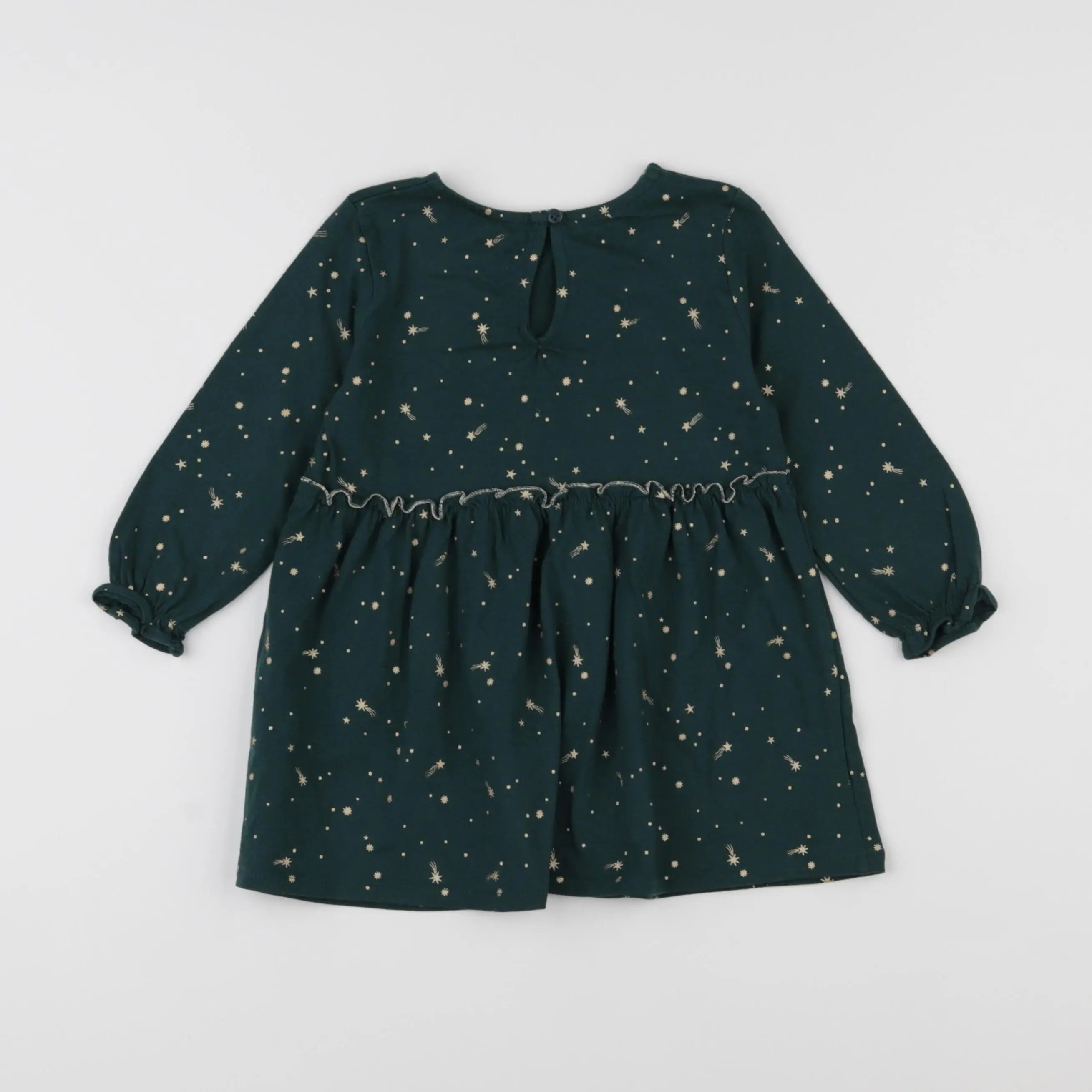 Vertbaudet - robe vert - 2 ans