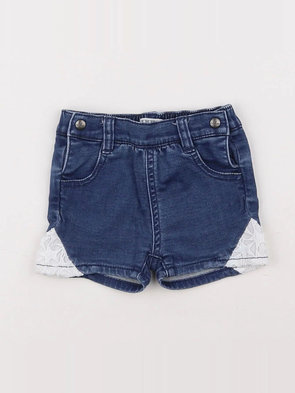 IKKS - short bleu - 12 mois