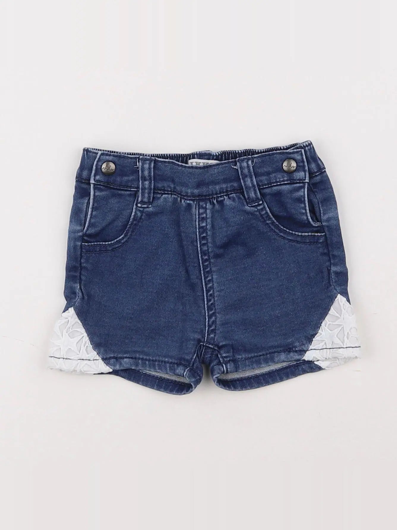 IKKS - short bleu - 12 mois