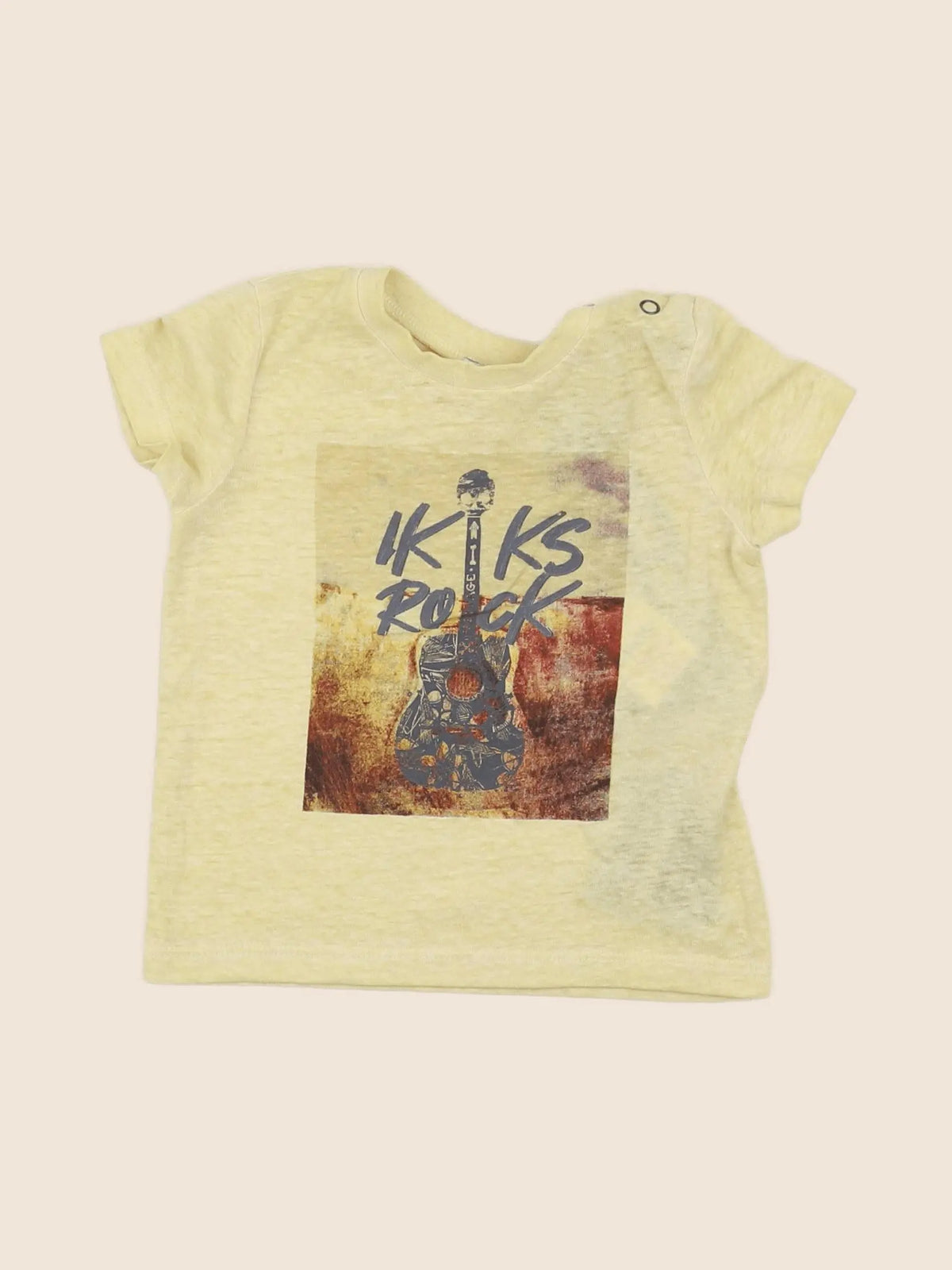 IKKS - tee-shirt jaune - 12 mois