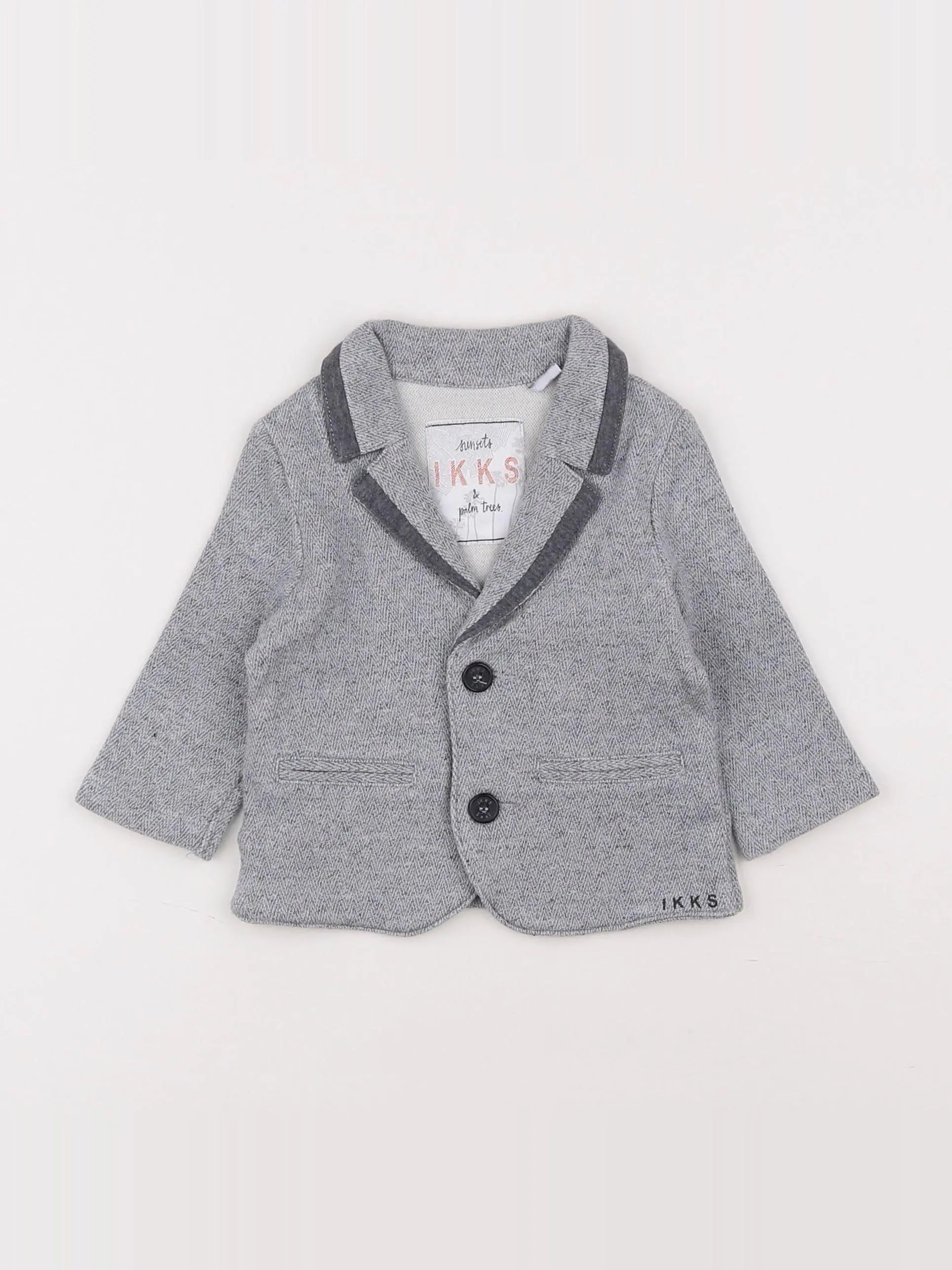 IKKS - veste gris - 6 mois