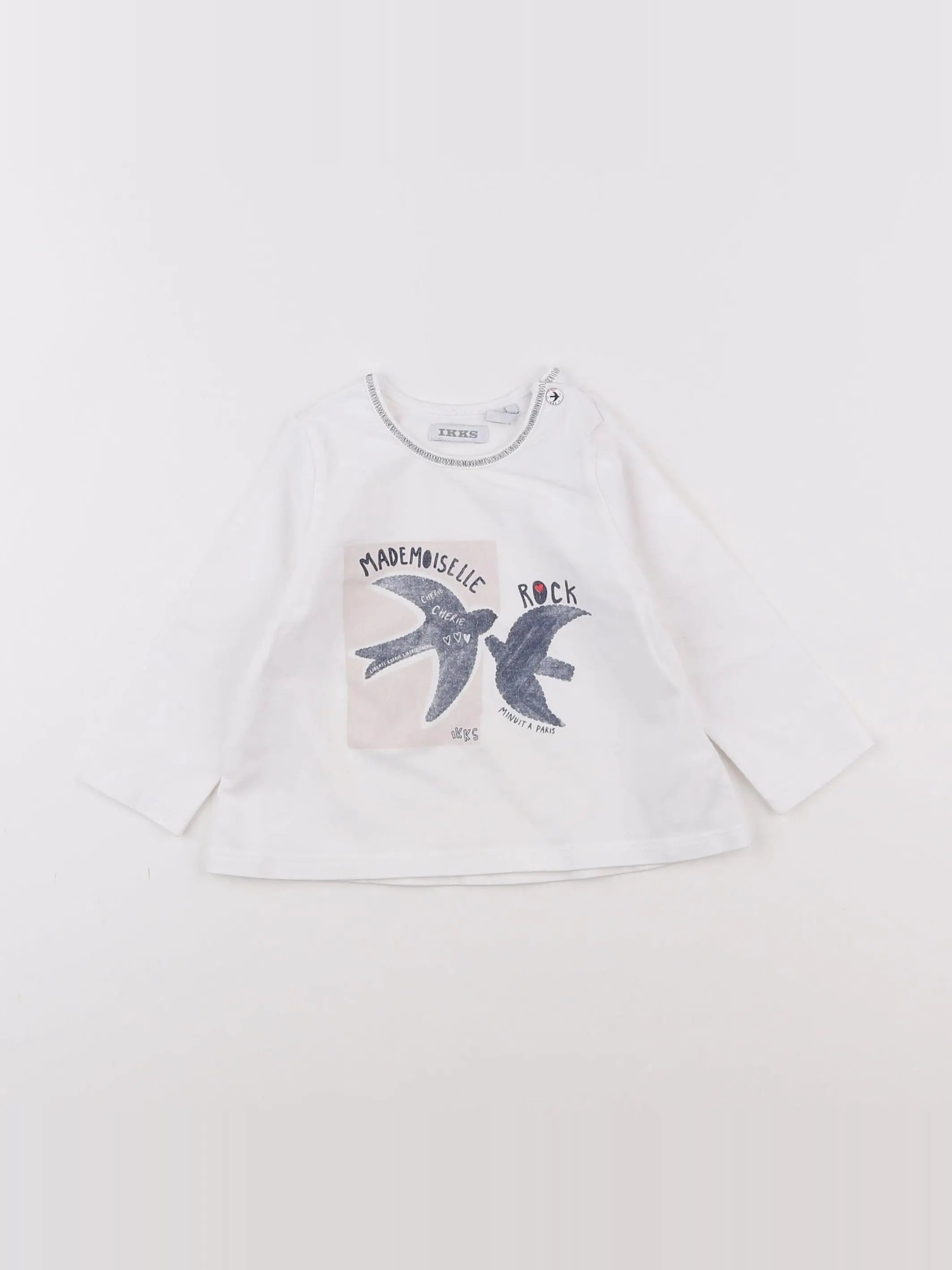IKKS - tee-shirt blanc - 12 mois