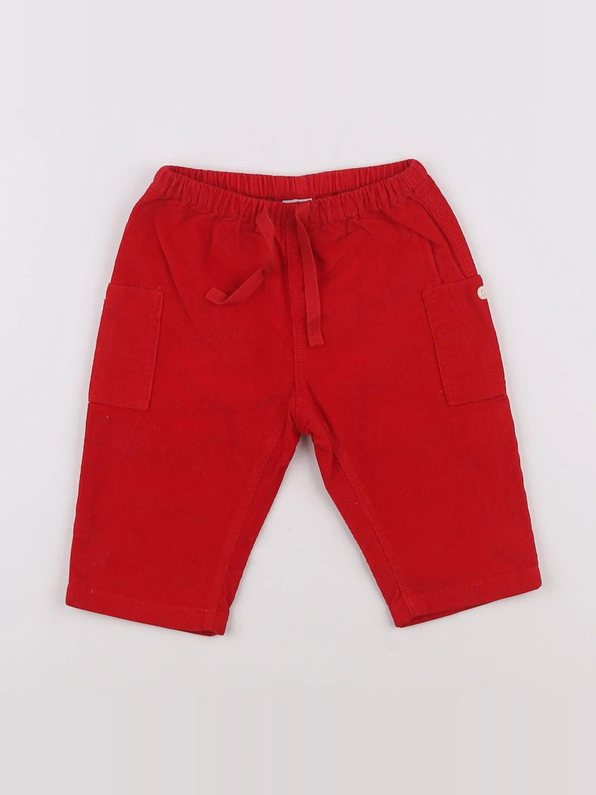 Petit Bateau - pantalon rouge - 6 mois