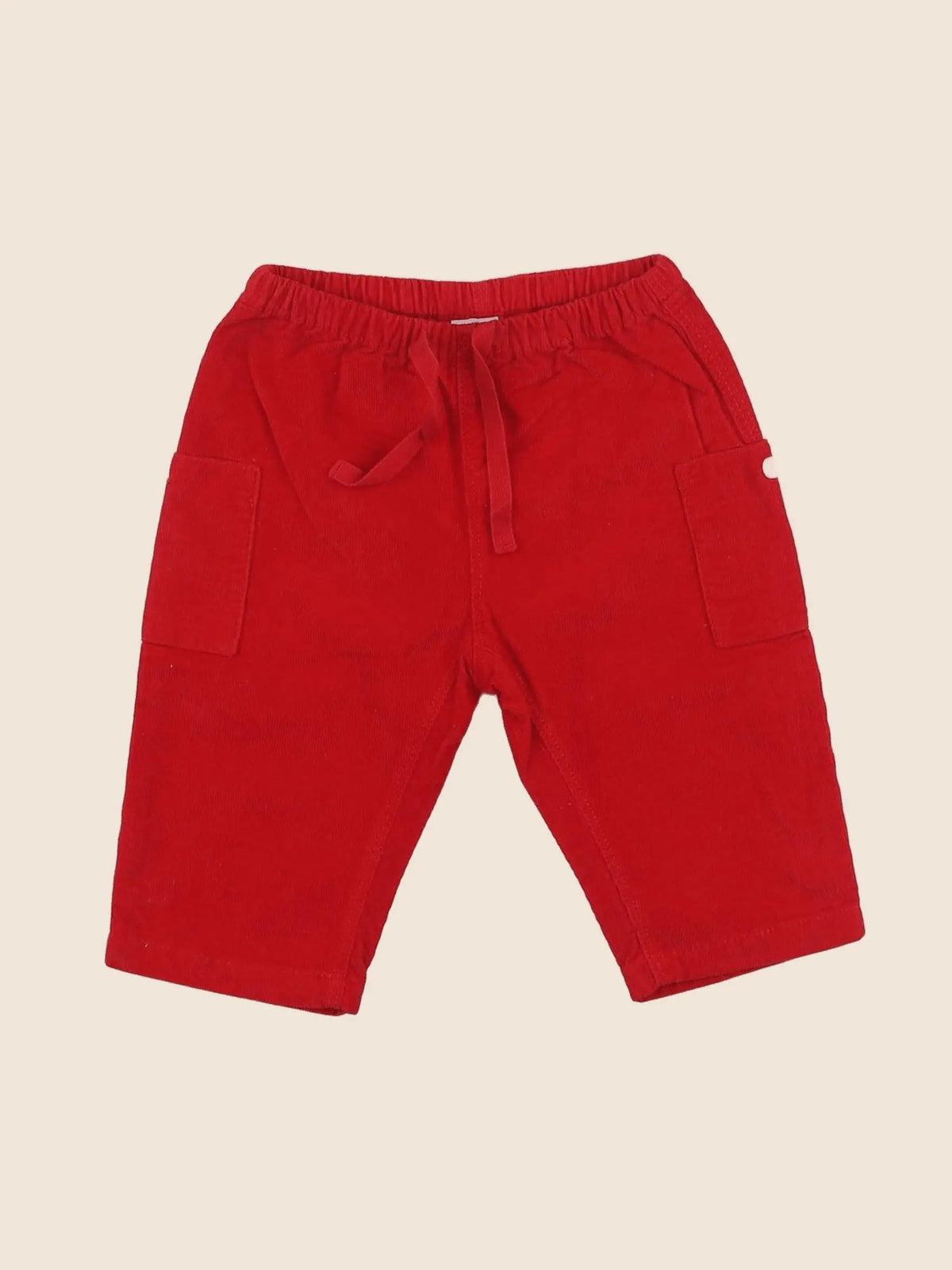 Petit Bateau - pantalon rouge - 6 mois