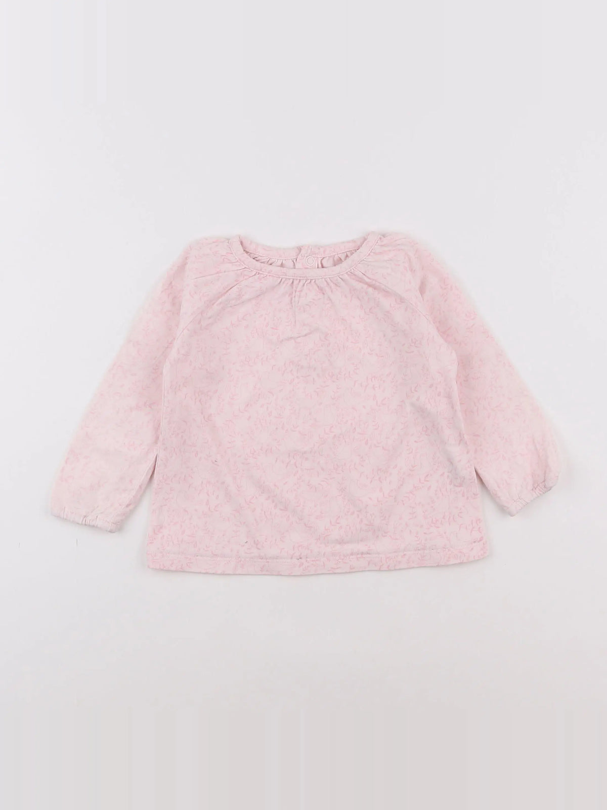 Natalys - tee-shirt rose - 12 mois