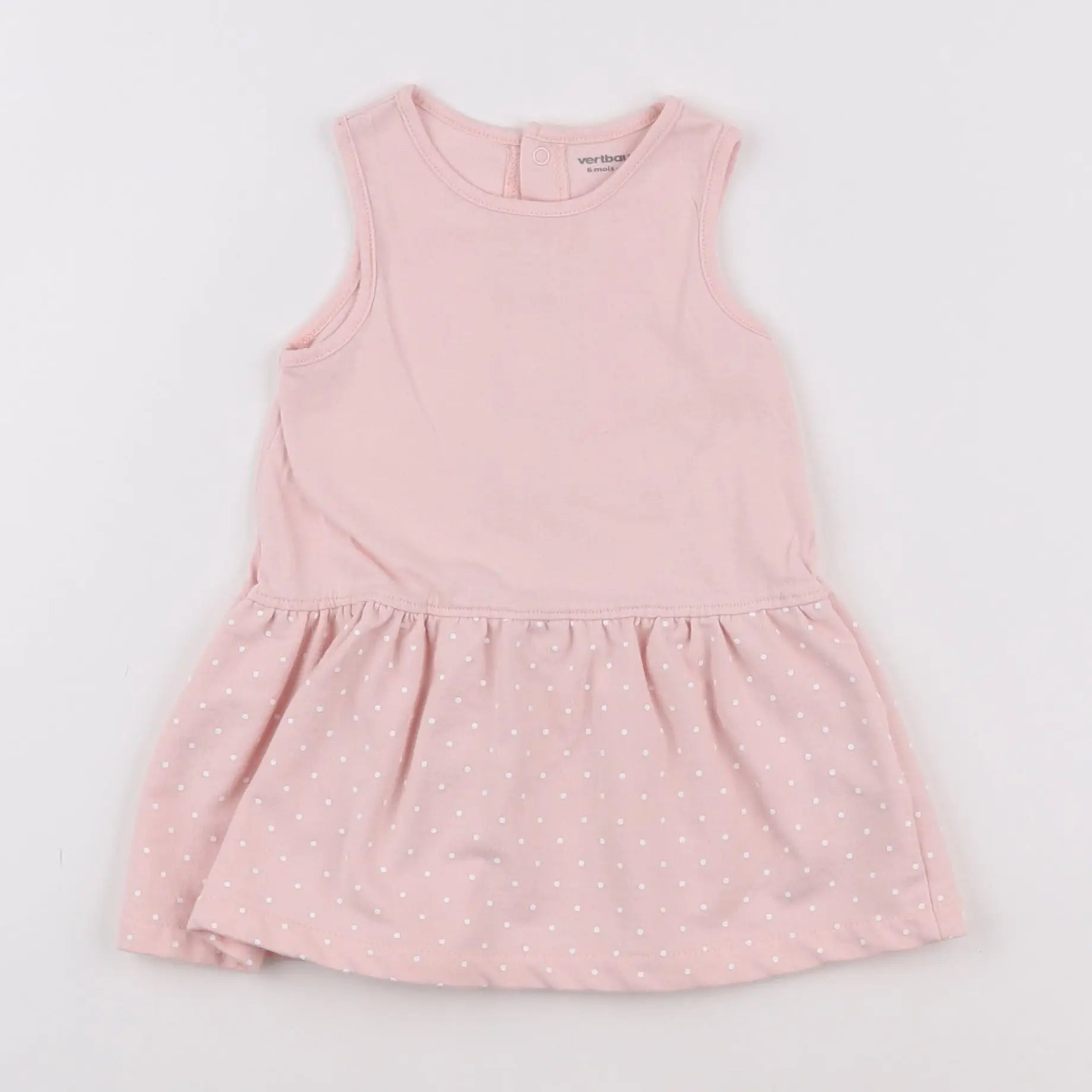 Vertbaudet - robe rose - 6 mois