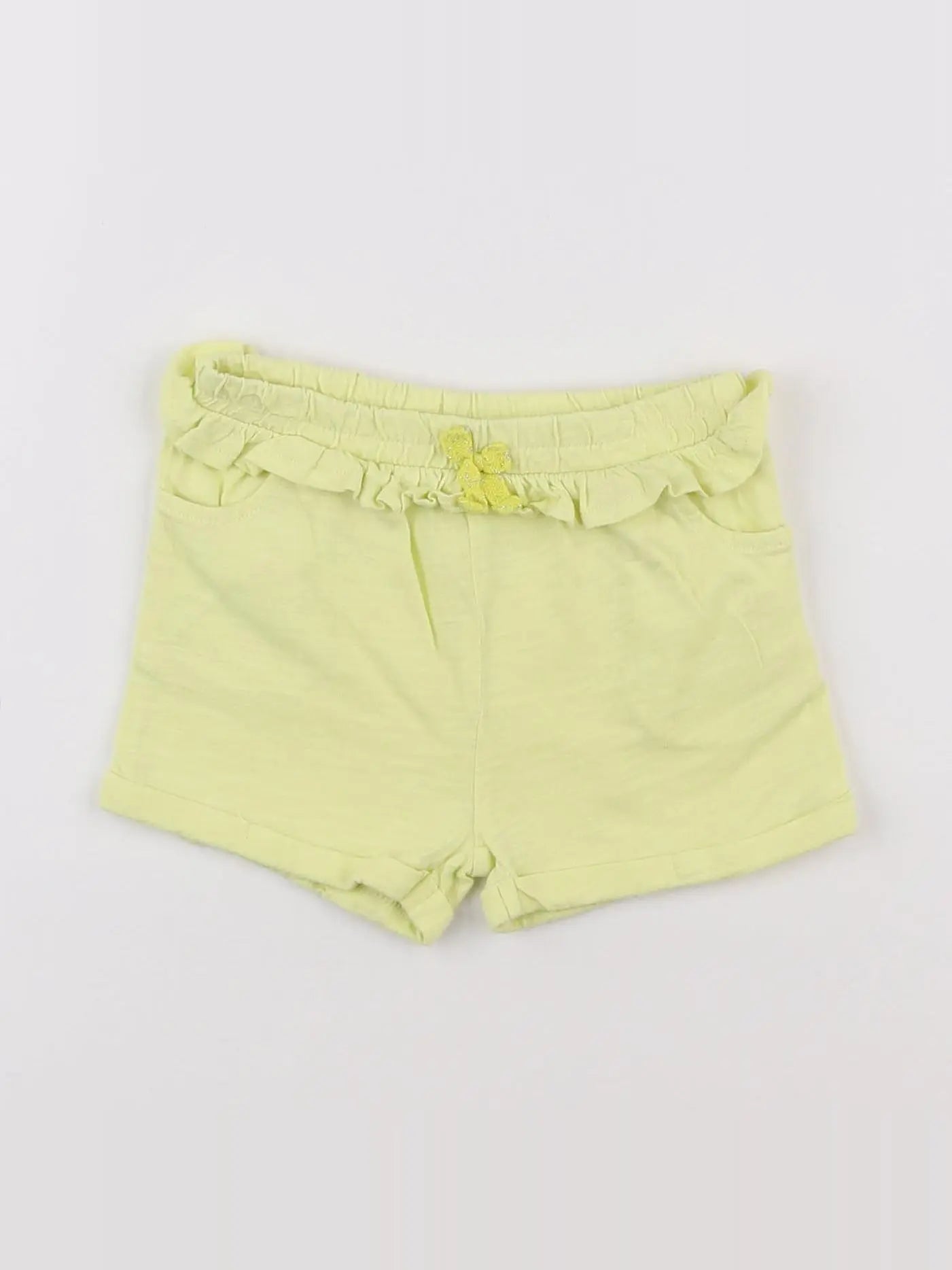 Tape à l'oeil - short jaune - 6 mois