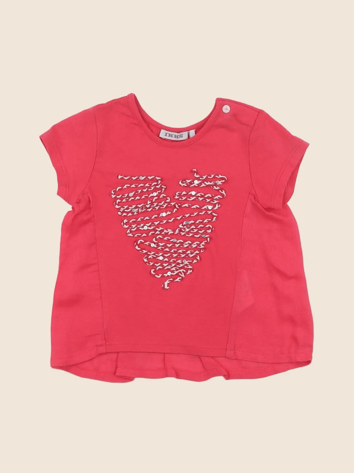 IKKS - tee-shirt rose - 12 mois