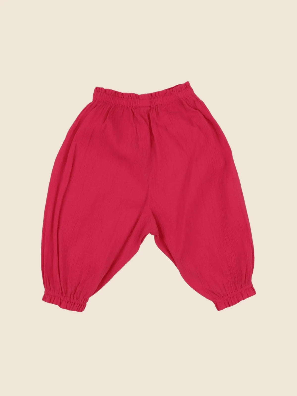 Bonton - pantalon rouge - 6 mois