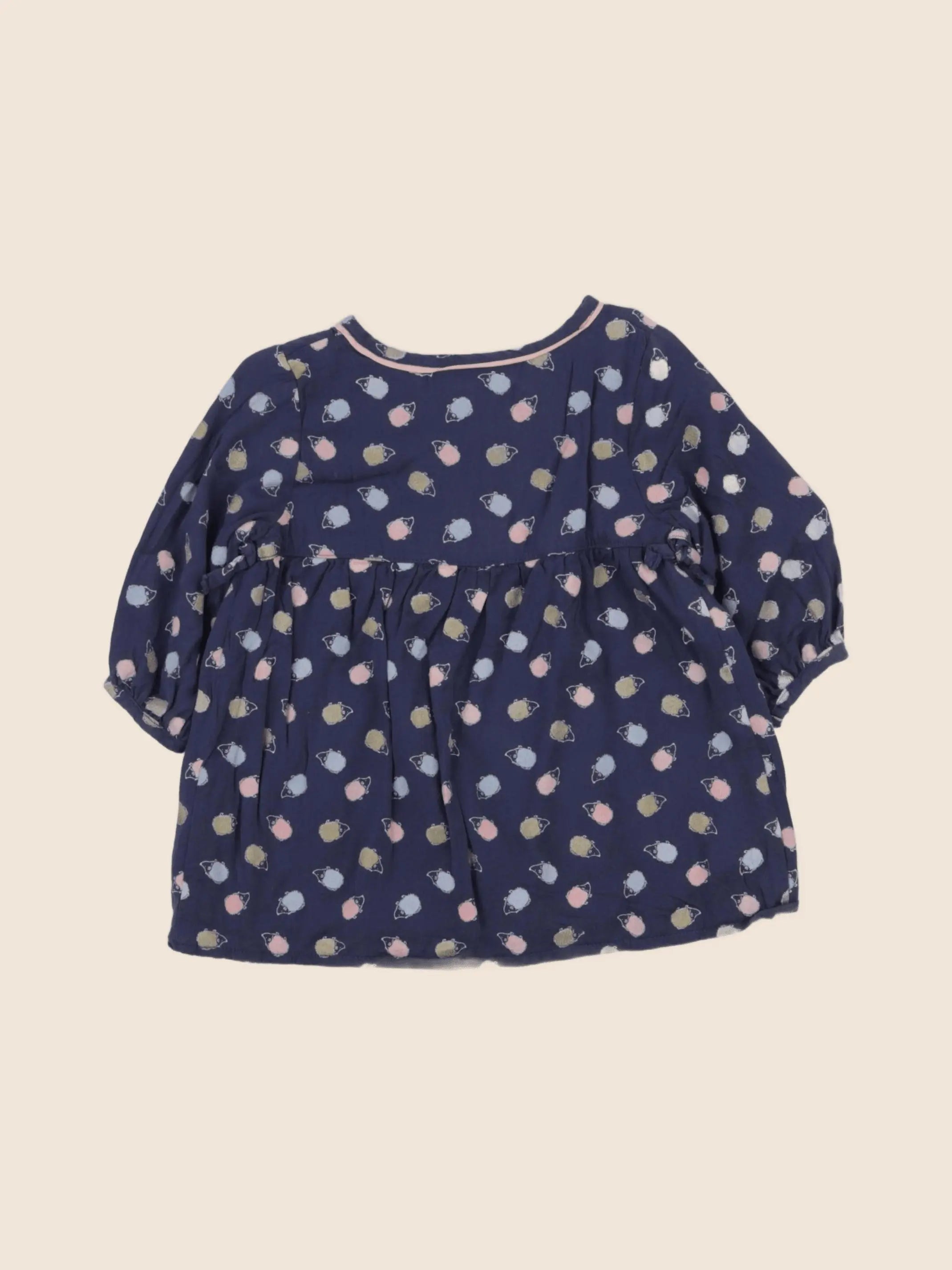 Cadet Rousselle - robe bleu - 6 mois
