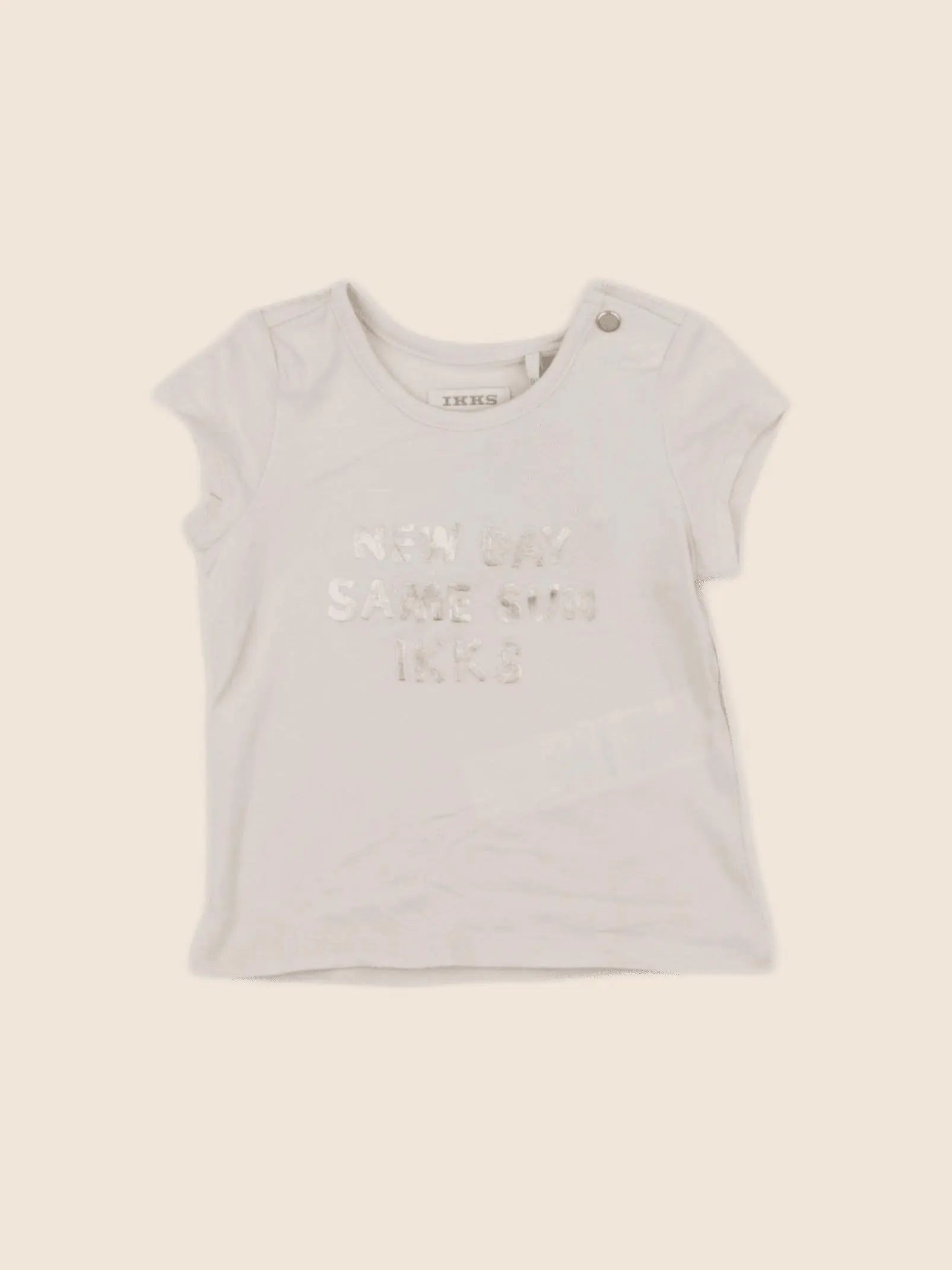 IKKS - tee-shirt rose, or - 6 mois