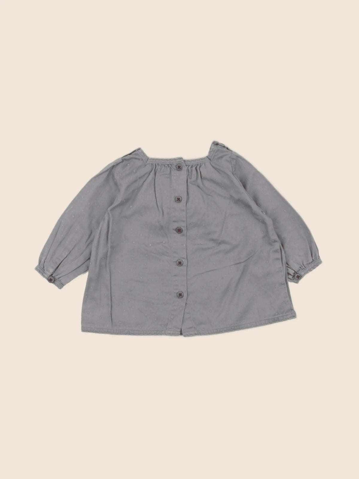 Petit Bateau - blouse gris - 6 mois