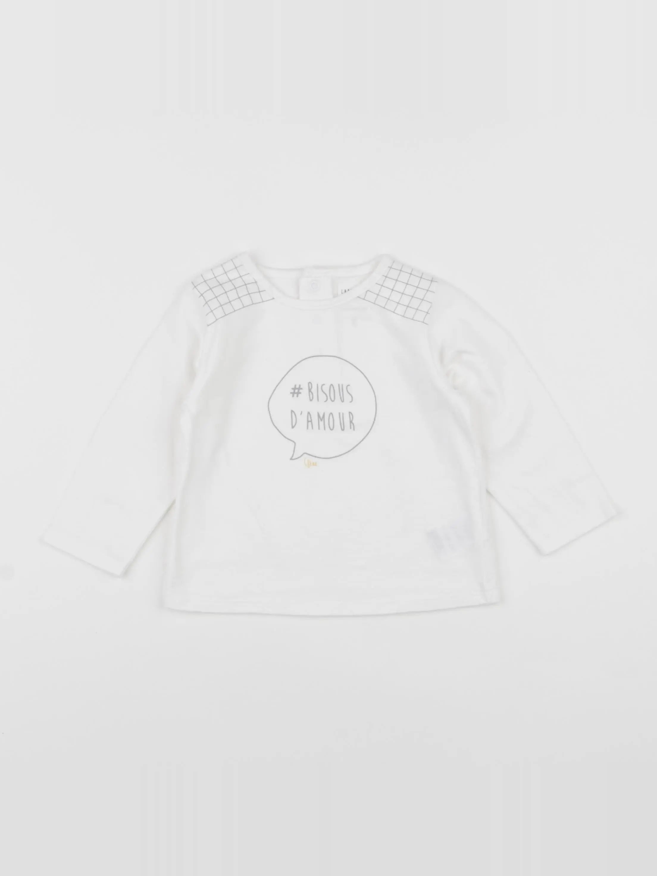 Carrément Beau - tee-shirt blanc - 12 mois